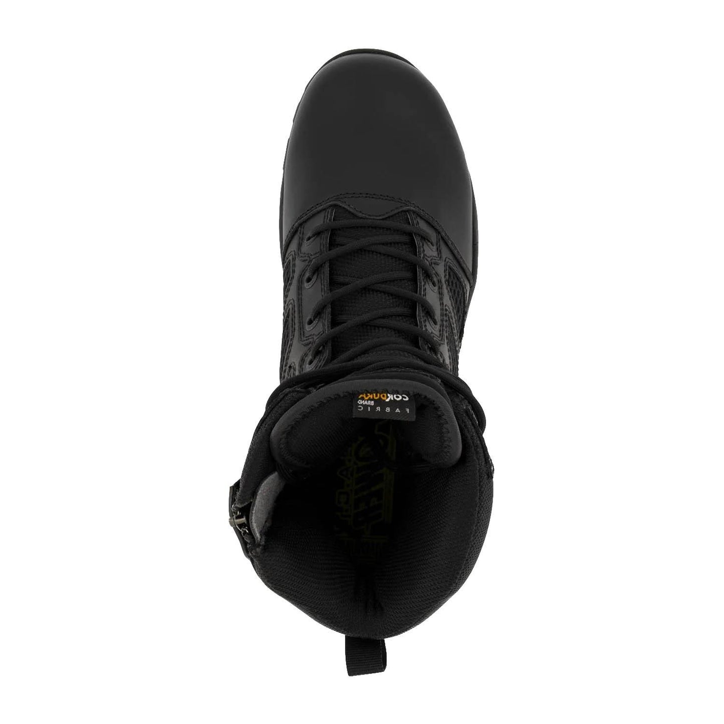 Magnum Elite Spider X 8.0 odiniai taktiniai batai su Vibram padu, juodi, tvirti ir patogūs.