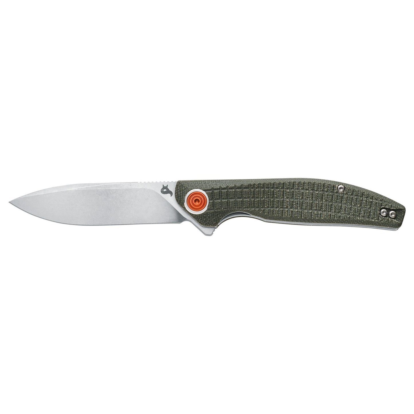 Fox Knives ARTIA BF-765 OD sulankstomas kišeninis peilis su D2 plieno ašmenimis ir alyvuogių žalia Micarta rankena.