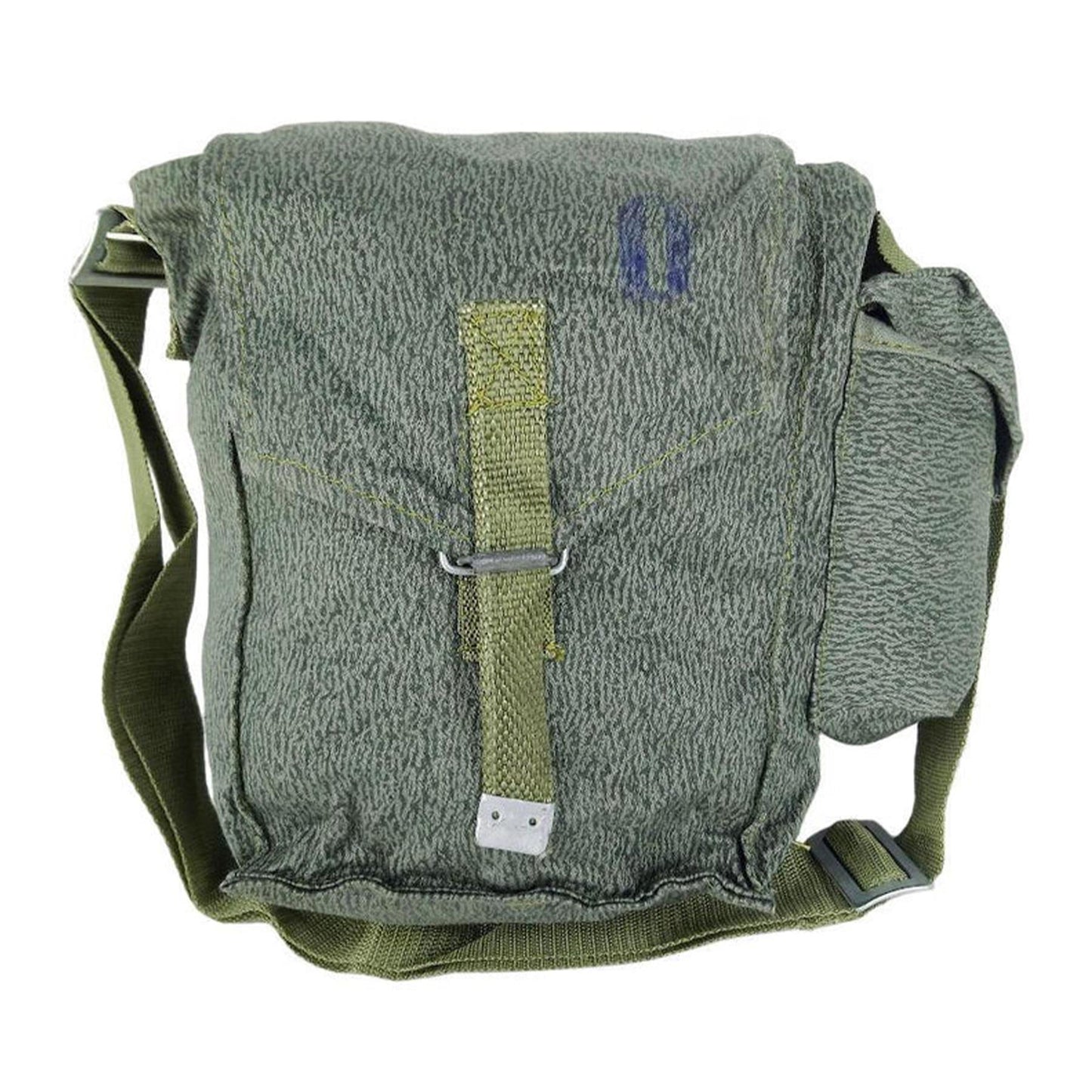 Lenkijos kariuomenės dujokaukės krepšys Wz. 68 marginimas su moro kamufliažu ir patvaria konstrukcija.