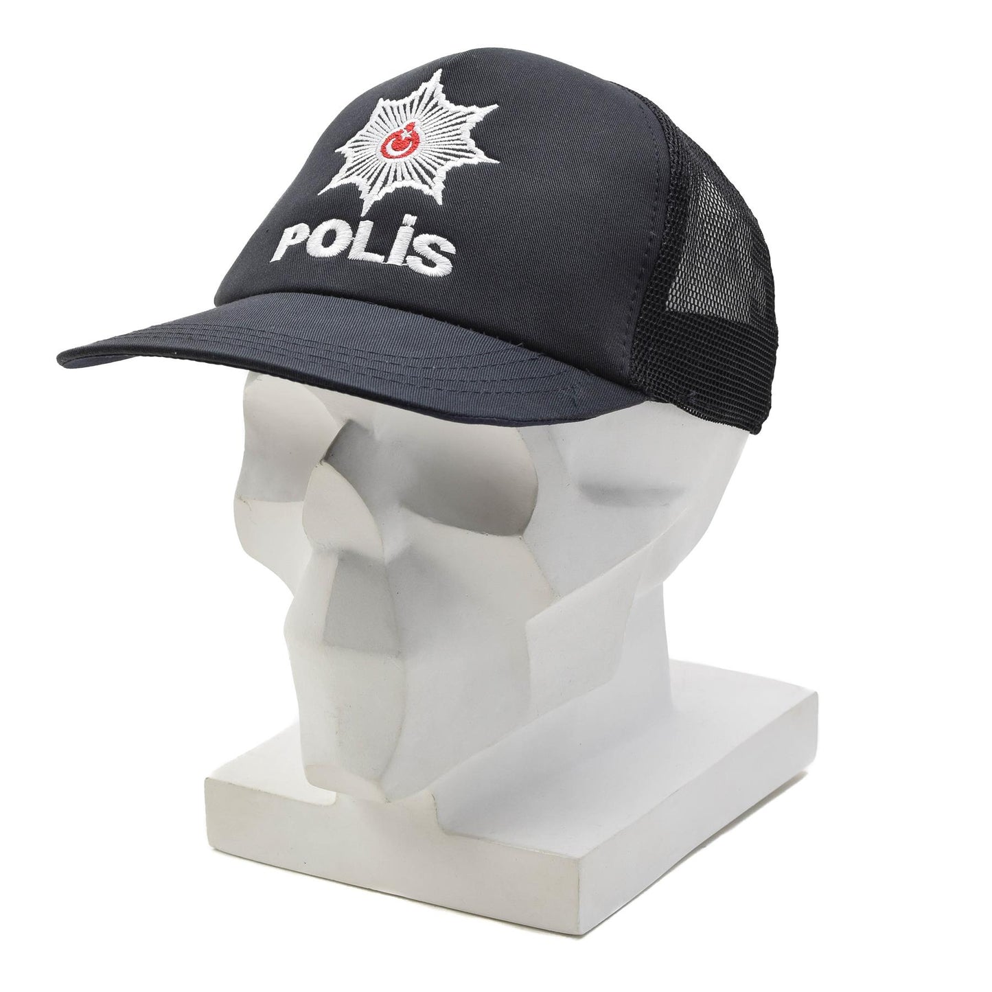 Turkijos policijos POLIS kepurė su tinkleliu juoda