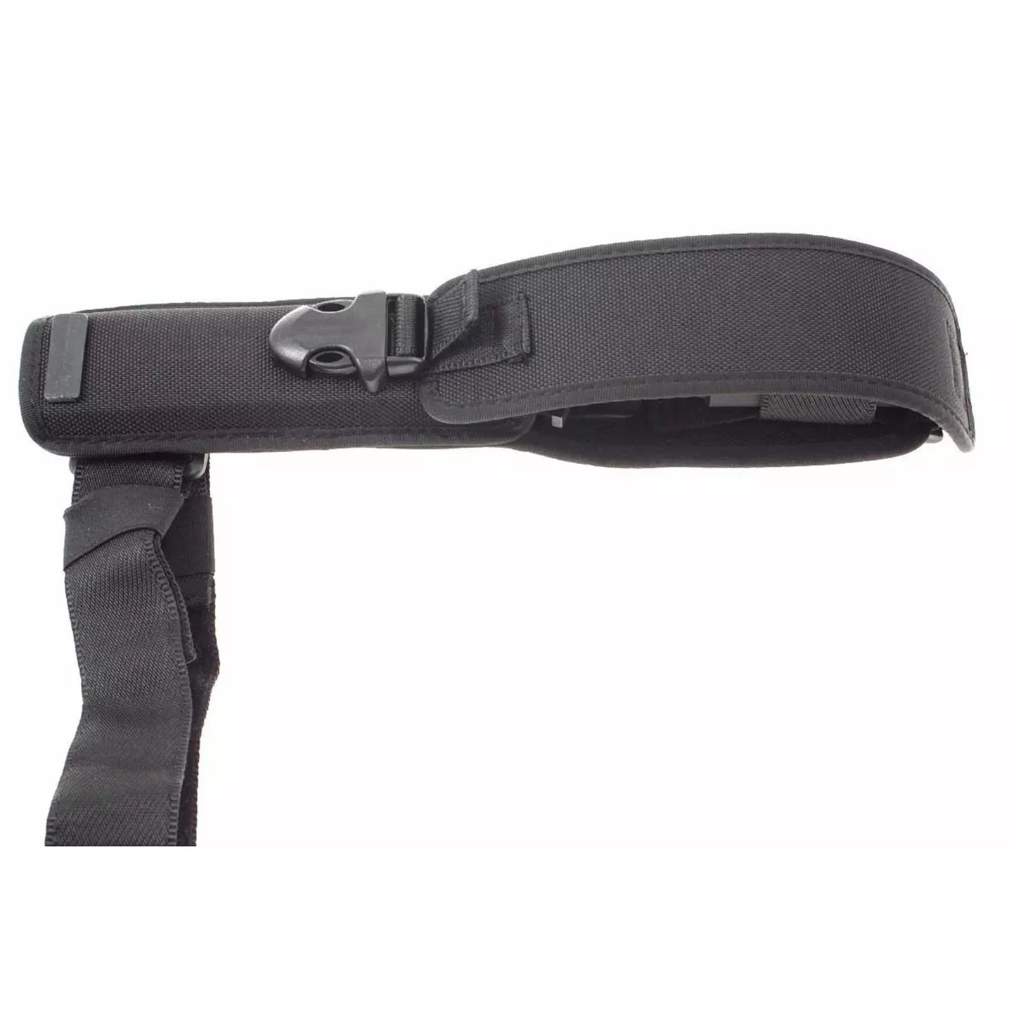 Extrema Ratio COL MOSCHIN dalinai dantytas taktinis peilis su fiksuota geležte juodo laikiklio dėkle.