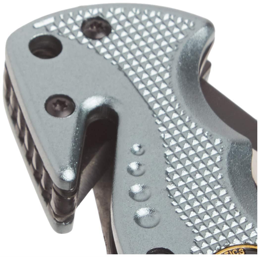 BOKER Hero uzlenkiamas peilis teksturuota aliuminio rankena su dirzu pjovikliu ir stiklo dauzikliu