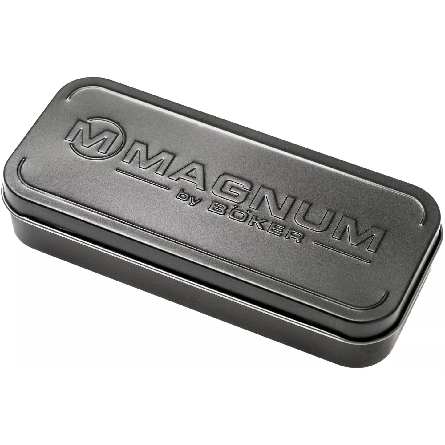 Magnum by Boker metaline peilio dezute su iskiliu logotipu, pilkos spalvos