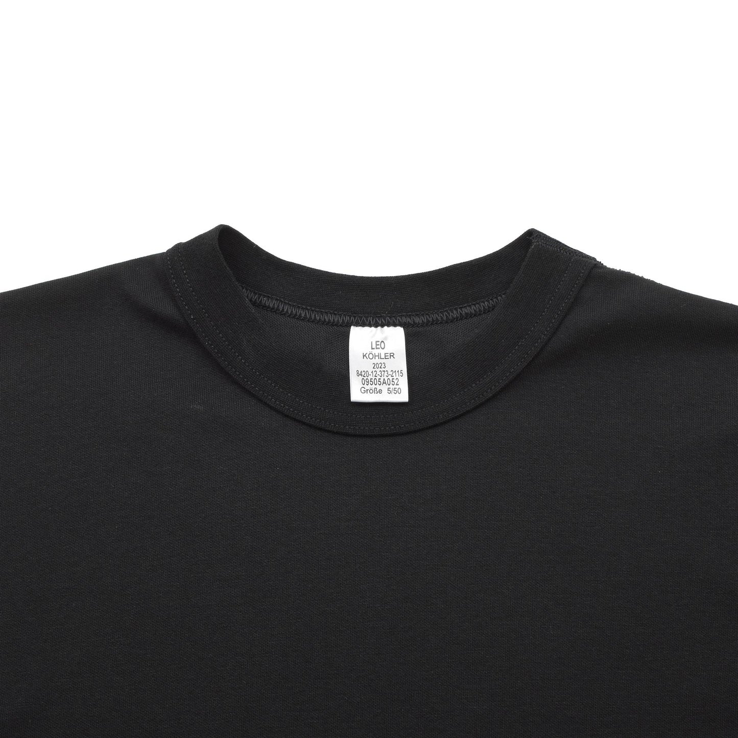 Leo Kohler marškinėliai trumpomis rankovėmis juodos spalvos iš lengvo, kvėpuojančio audinio.