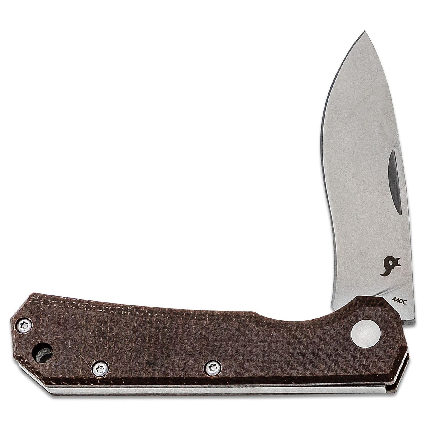 Fox Knives CIOL kasdienis kišeninis peilis 440C plienas su Micarta rankena ir odiniu dėklu.