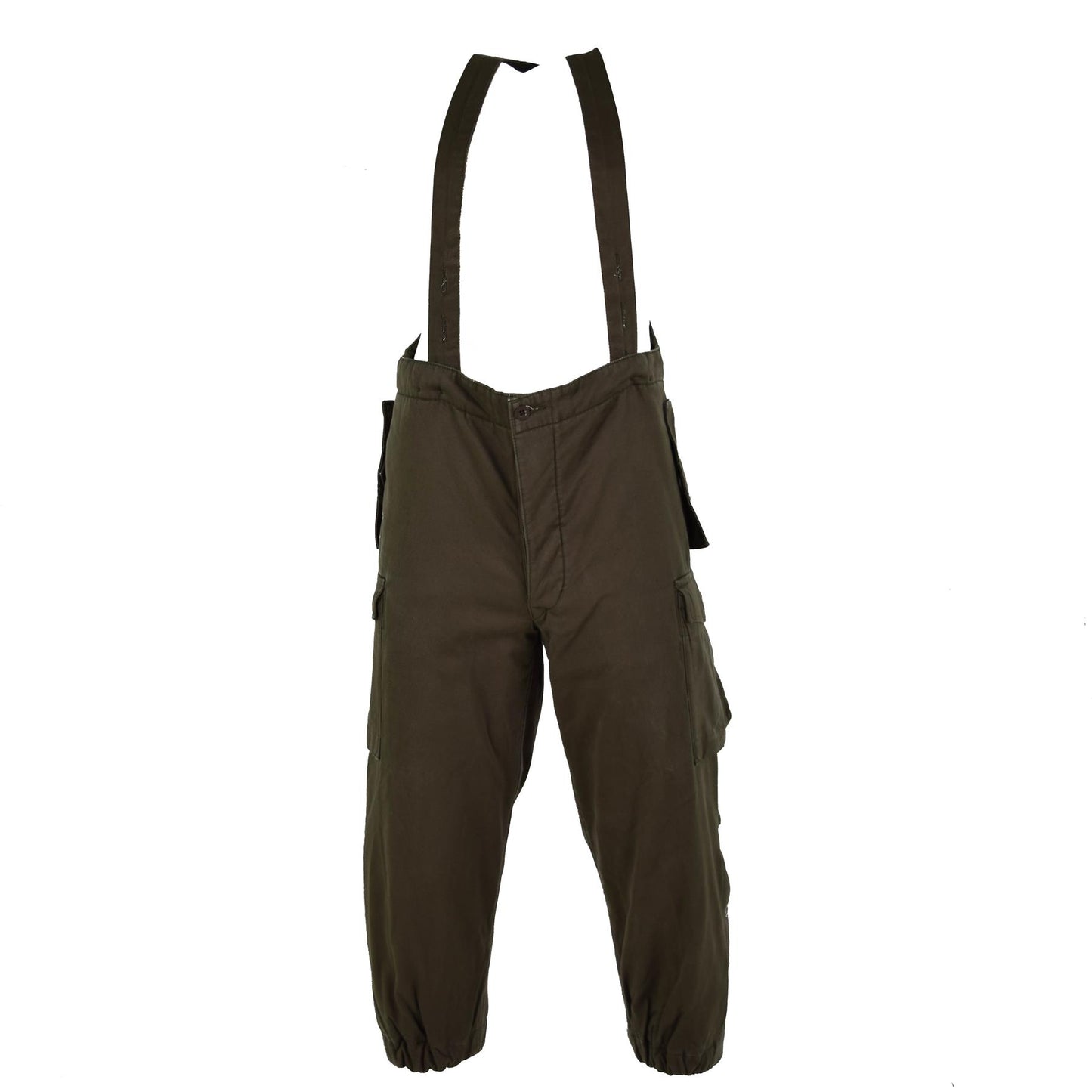 Austrijos kariuomenes cargo kelnes su petnesomis tamsiai zalios spalvos, elastinga apacia ir reguliuojamomis petnelėmis