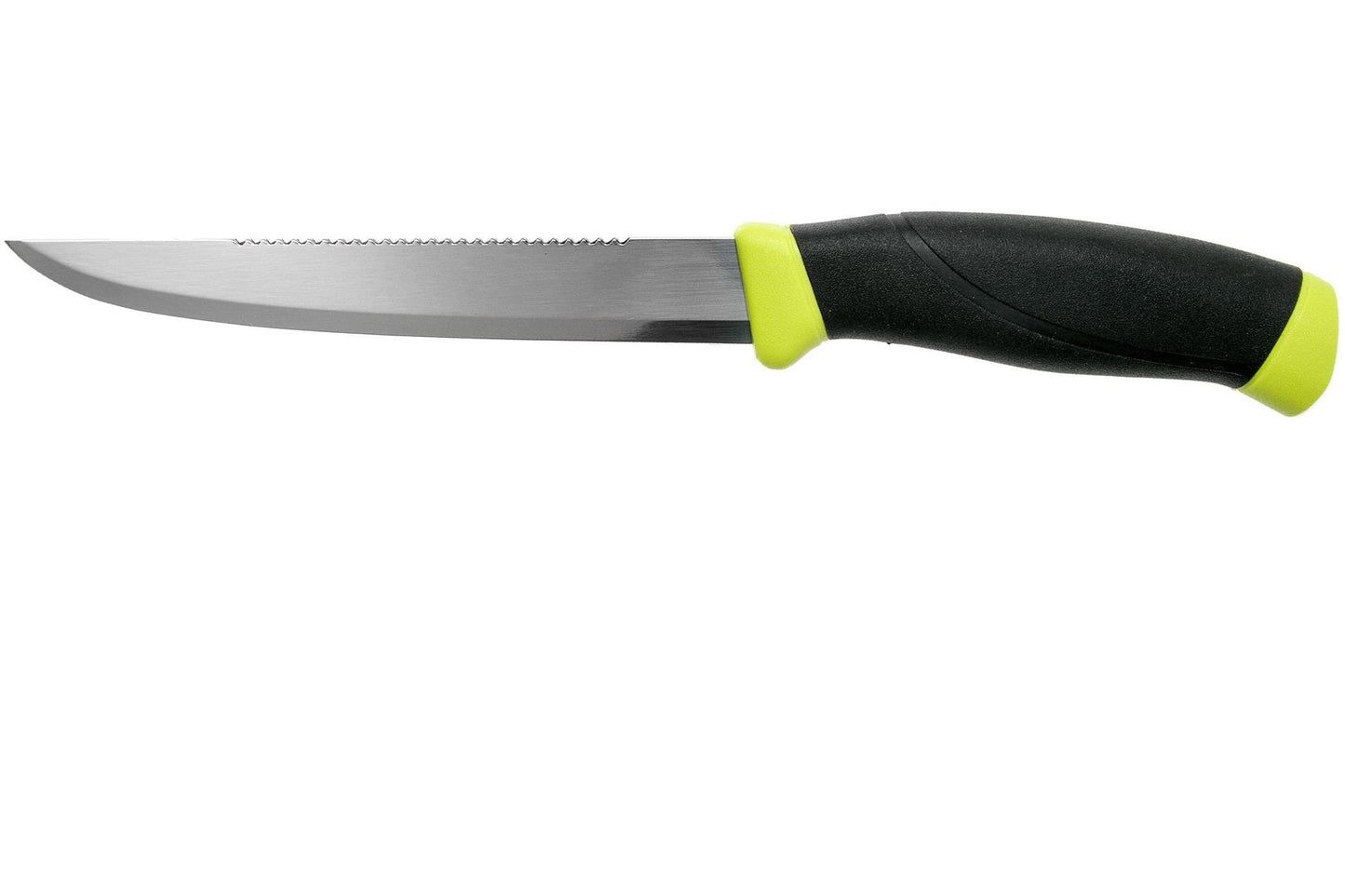 MORAKNIV Fishing Scaler 150 nerūdijančio plieno filetavimo peilis su deklu ir neslystančia TPE guma rankena