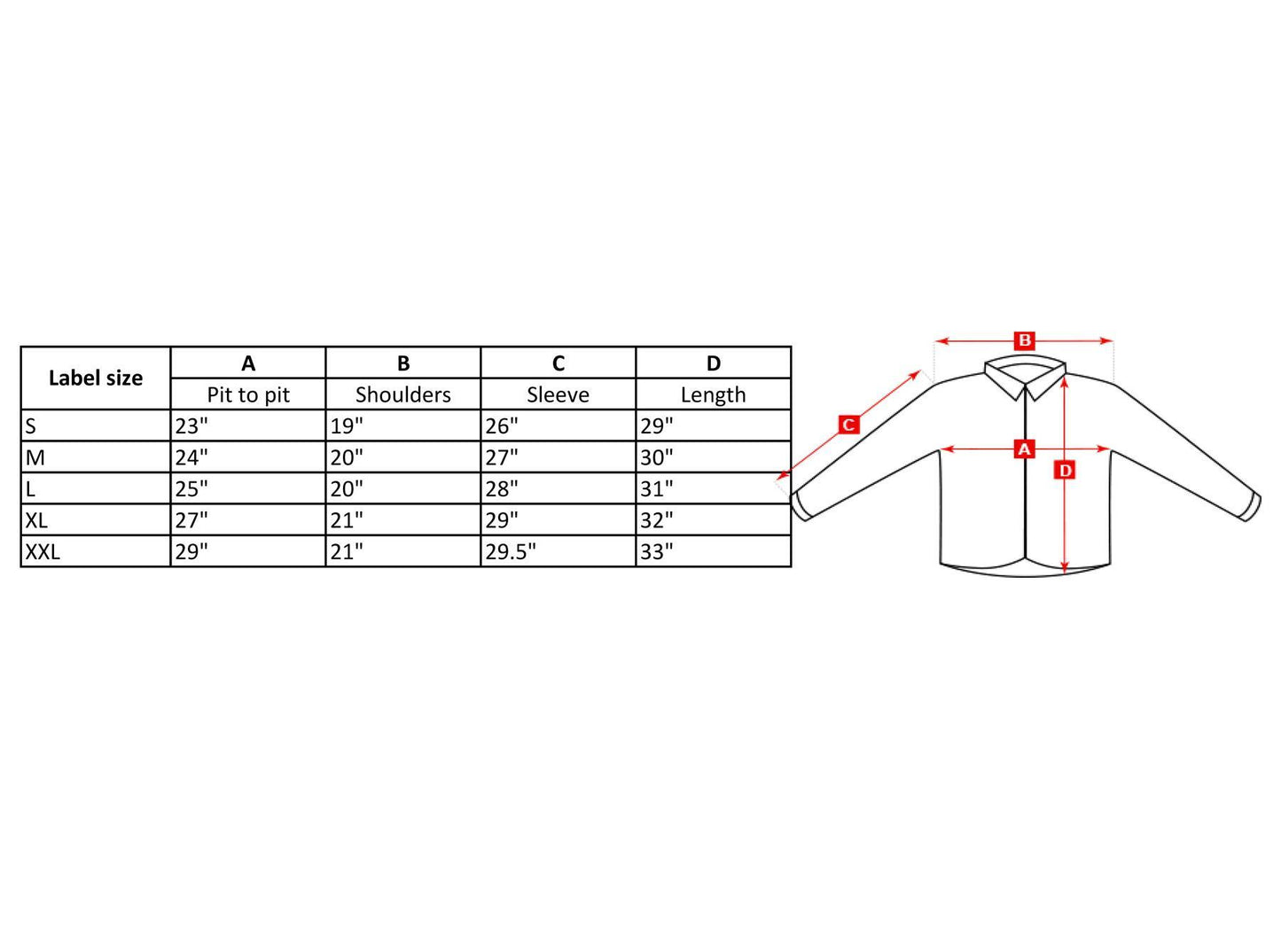 TACGEAR uniforminis lauko švarkas M84 marginimo dydžių lentelė pagal krūtinę, pečius, rankoves ir ilgį.