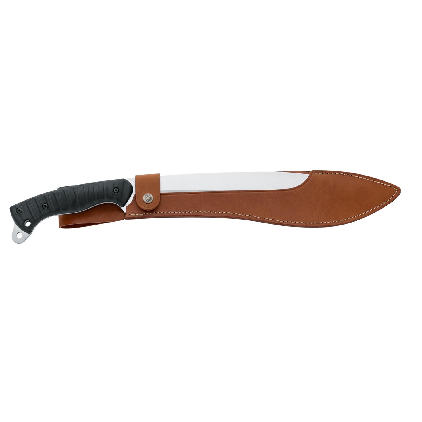 Fox Knives PATHFINDER mačetė X50CrMoV15 plienas su patogia rankena ir odiniu dėklu Italijoje pagaminta.
