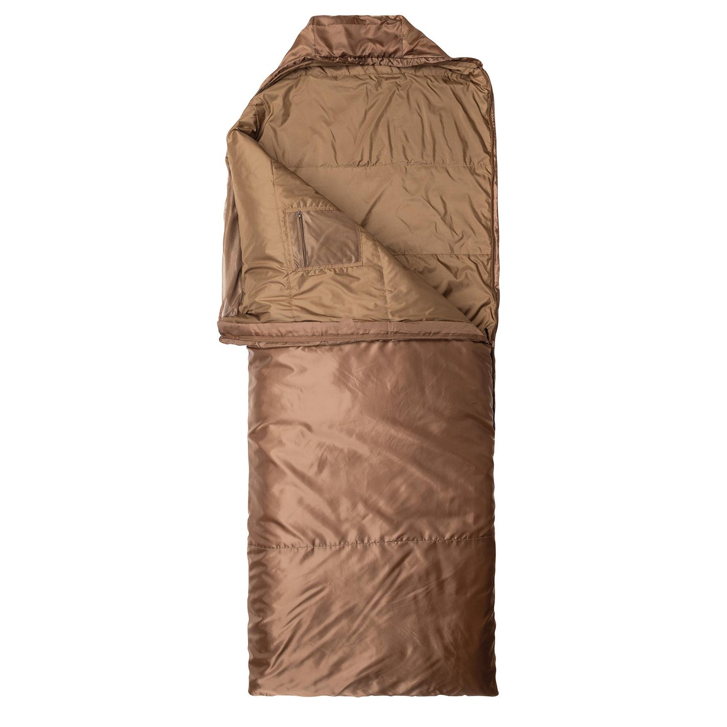 Snugpak miegmaišis 220cm su integruotu tinklų nuo vabzdžių rudos spalvos