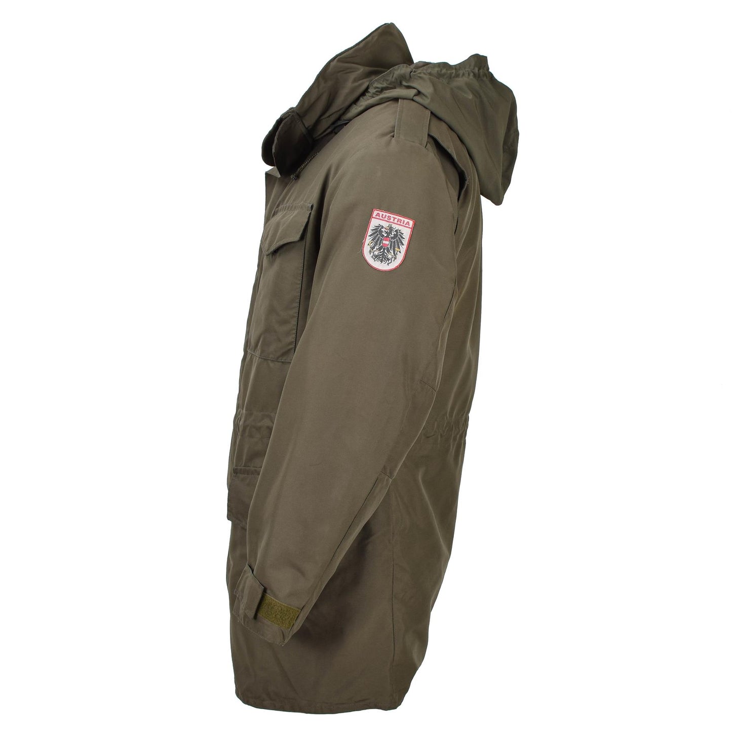 Austrijos kariuomenės neperšlampa Gore-Tex striukė su pamušalu alyvuogių