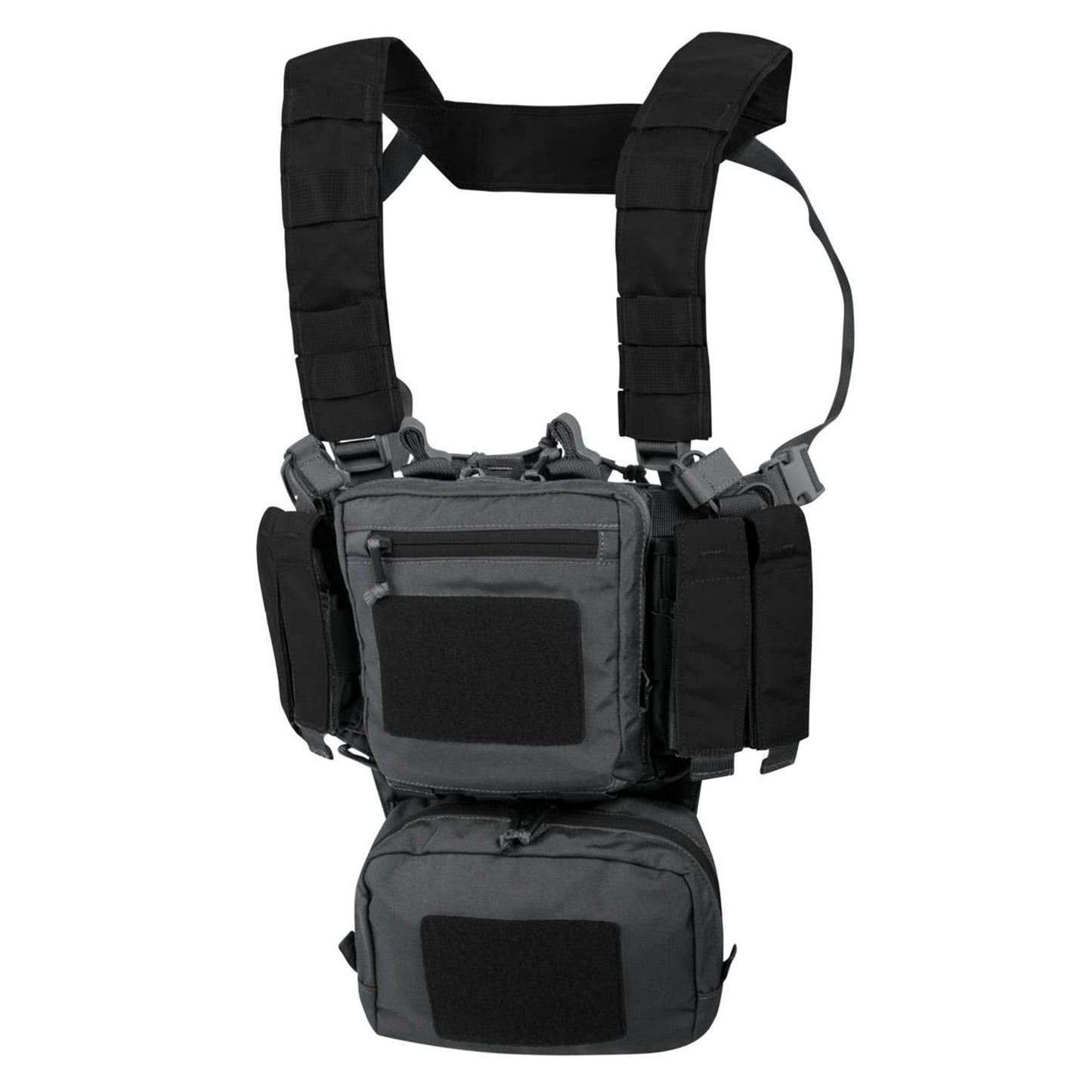 Helikon-Tex taktinių treniruočių ir šaudybos liemenė iš Cordura nailono su MOLLE/PALS kišenėmis.