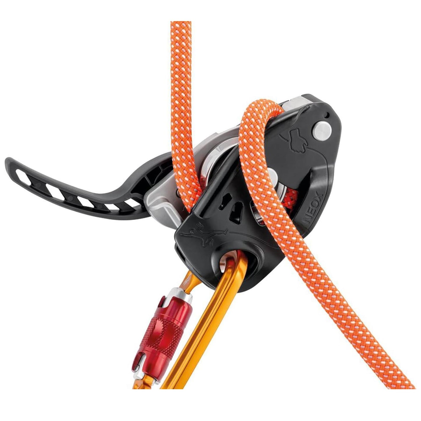 PETZL NEOX laipiojimo įrenginys su asistiniu stabdymu
