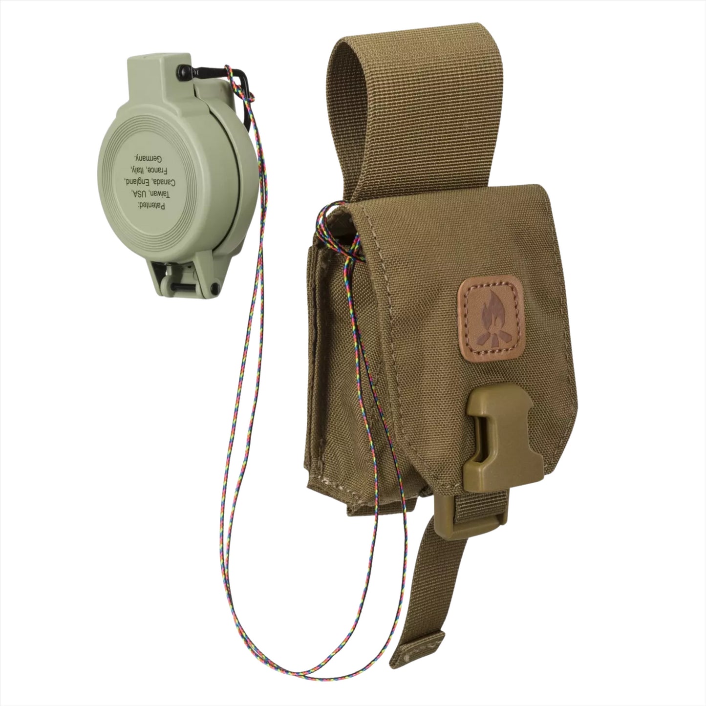 Helikon-Tex Bushcraft Line kompaso krepšelis MOLLE ir PALS tvirtinimas, Cordura 500D, patvarus ir kompaktus dėklas.