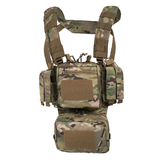 Helikon-Tex Chest Rig treniruočių taktinė liemenė Multicam, modulinė ir reguliuojama, pagaminta iš tvirtos Multicam medžiagos