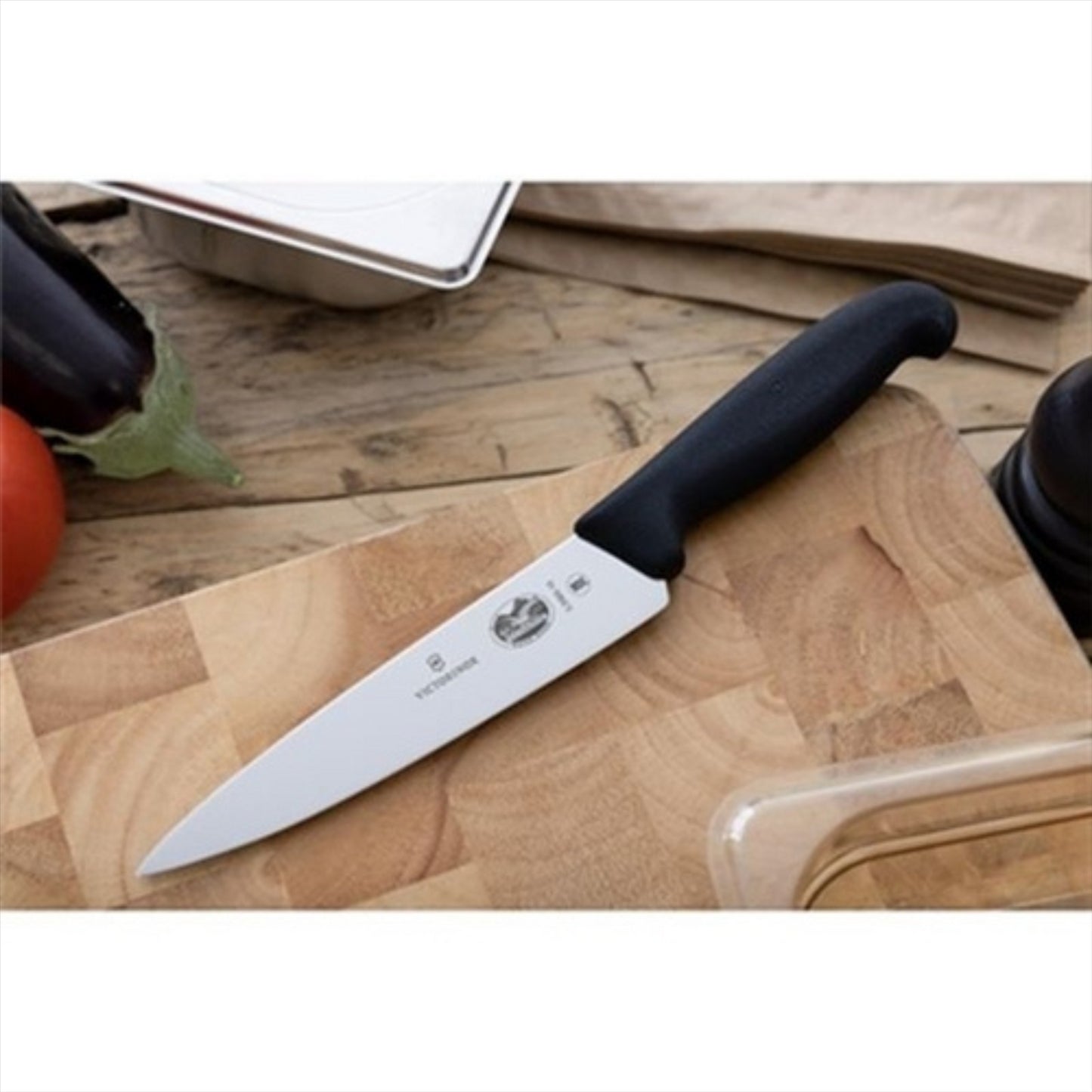 Victorinox virtuvės šefo 15.2cm fiksuotas peilis juoda