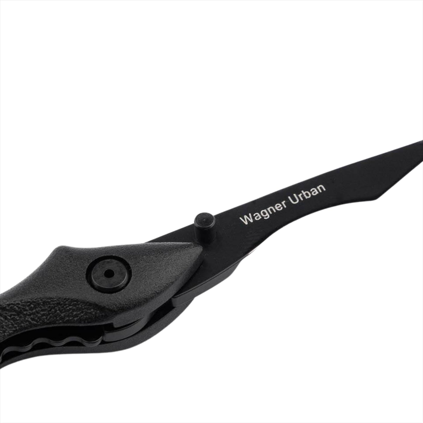 Boker Plus Urban Survival sulankstomas kišeninis peilis iš 440C plieno, juodos spalvos, kompaktiškas dizainas.