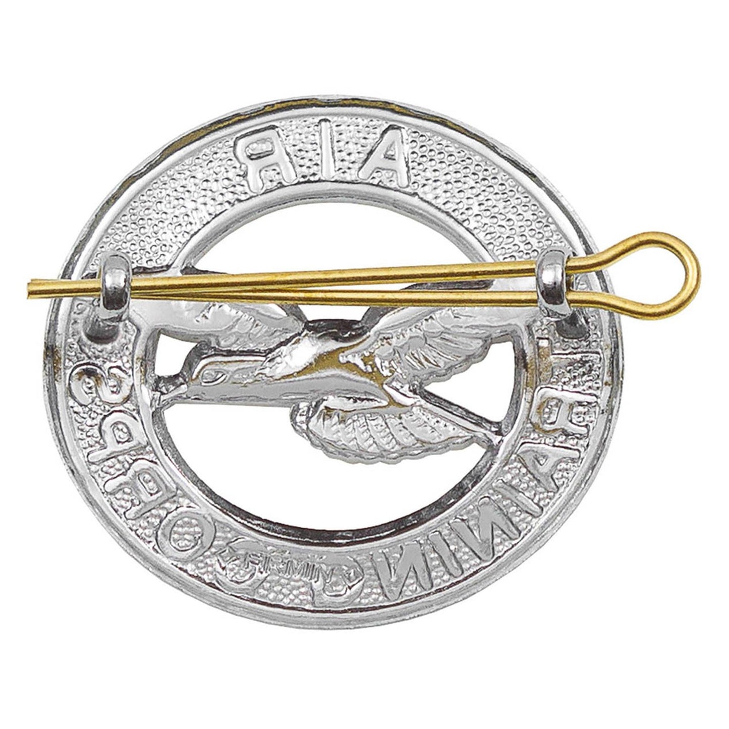 Jungtinės Karalystės kariuomenės oro treniruočių korpouso ženklelis su ereliu, metalinis ir detalus dizainas.