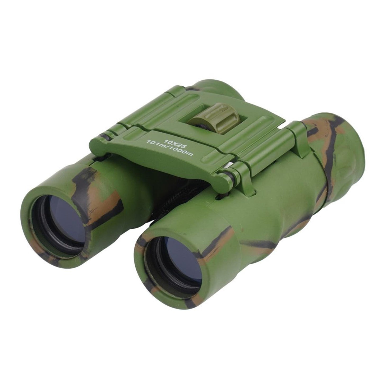 MIL-TEC Gen II sulankstomi žiūronai 10x25 su dėklu Woodland marginimo