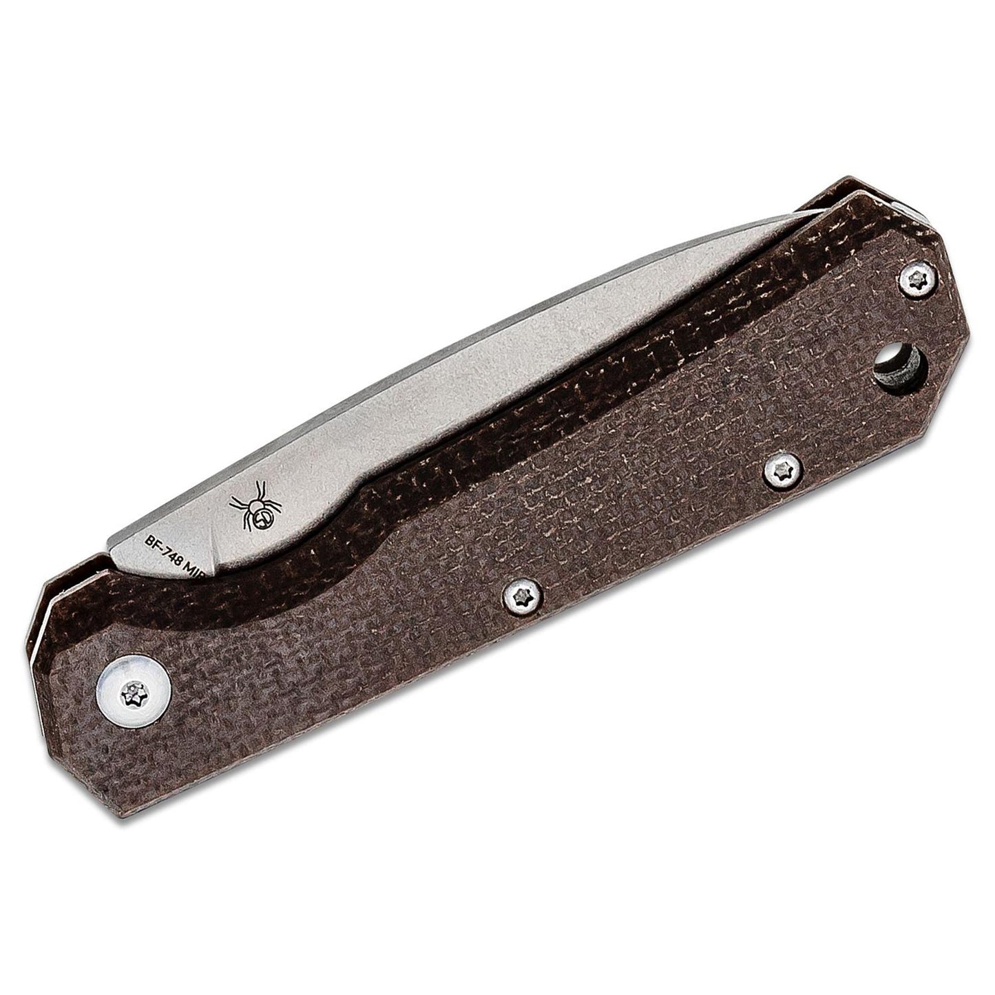 Fox Knives CIOL kasdienis kišeninis peilis su 440C plieno geležte ir Micarta rankena su odiniu dėklu.