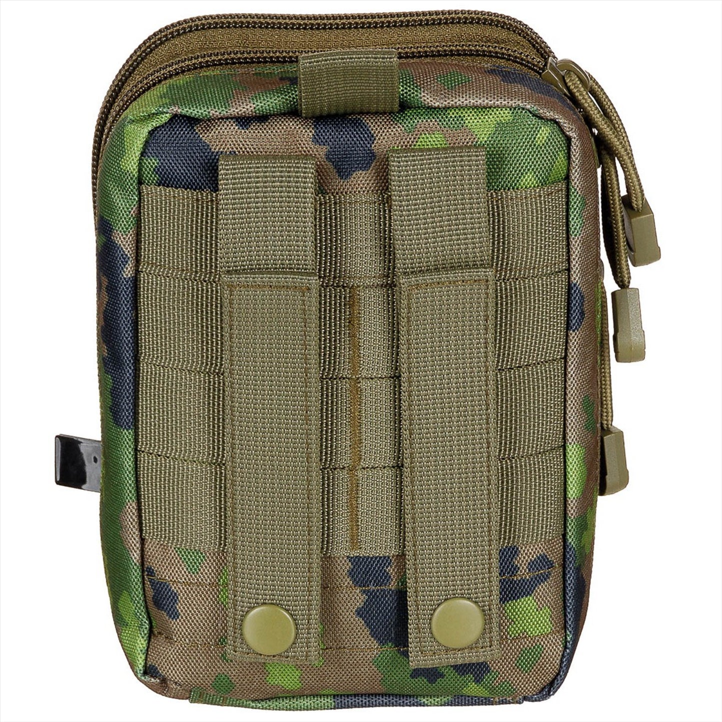 MFH EDC krepšelis su MOLLE tvirtinimais M05 camo, kompaktiškas ir funkcionalus kasdieniams daiktams.