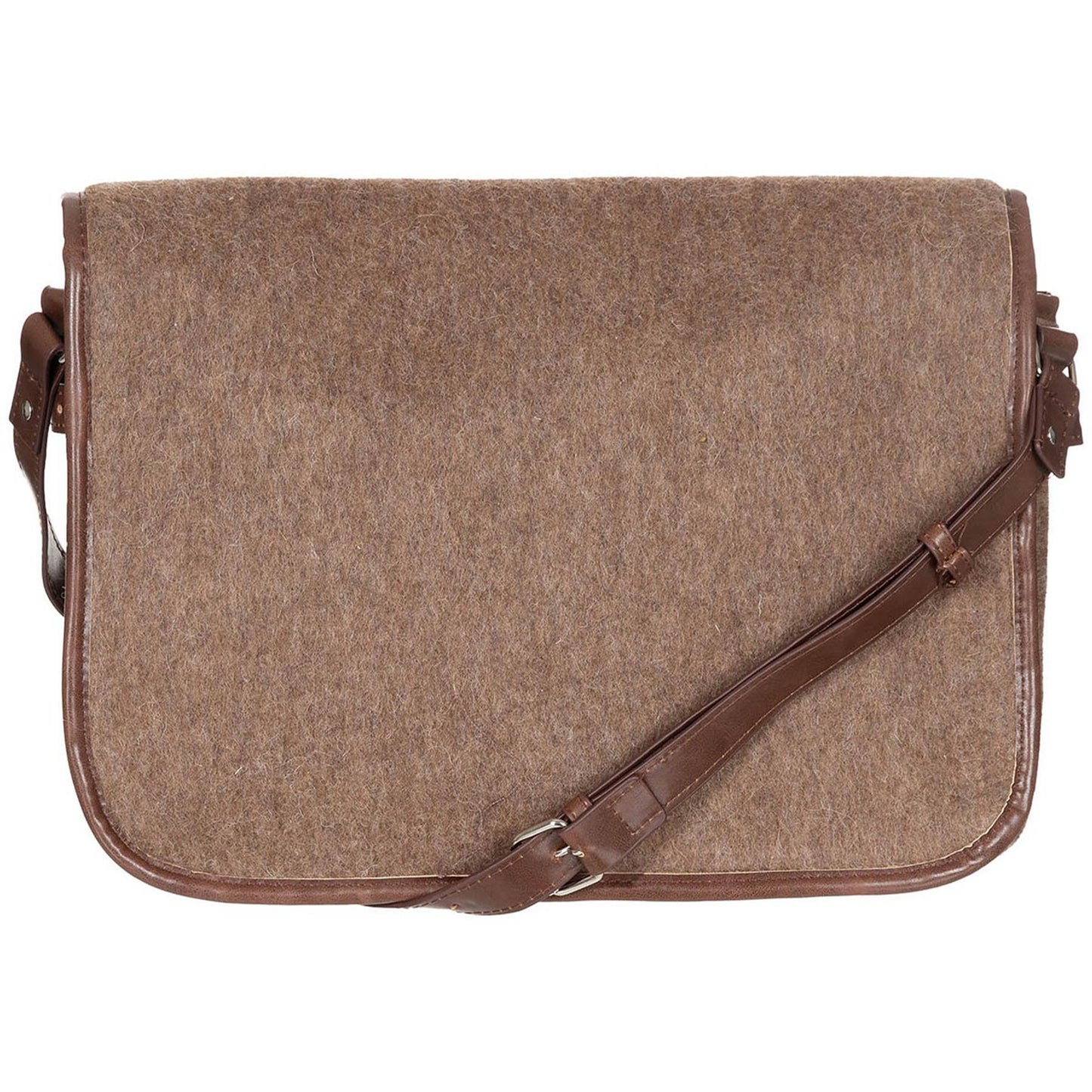 MFH paramediko 12l krepšys per petį rudos spalvos, pagamintas iš tvirtos vilnos su odiniu dirželiu medicinos reikmenims.