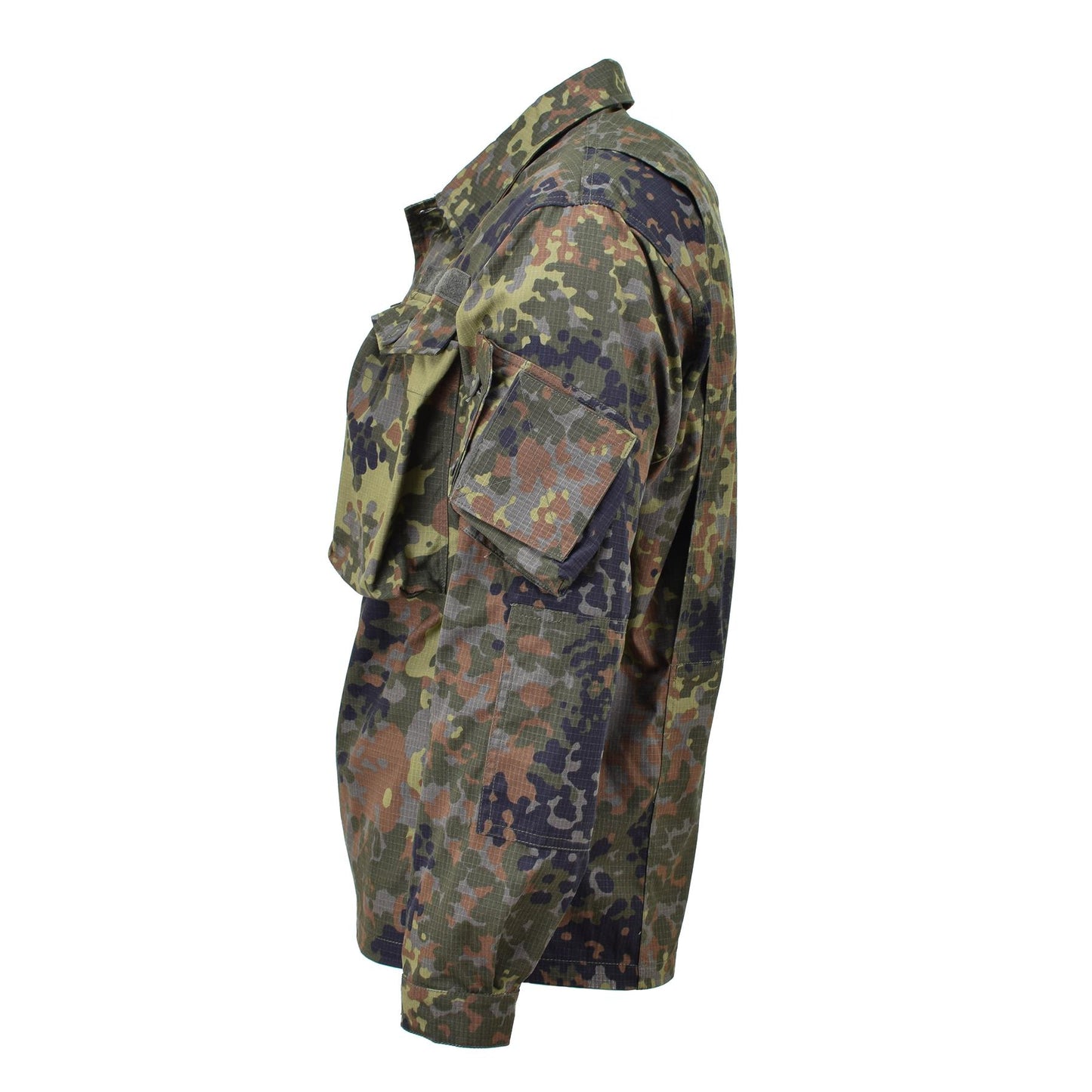 TACGEAR Vokietijos kariuomenės stiliaus švarkas Flecktarn marginimo, patvarus ir funkcionalus lauko švarkas.
