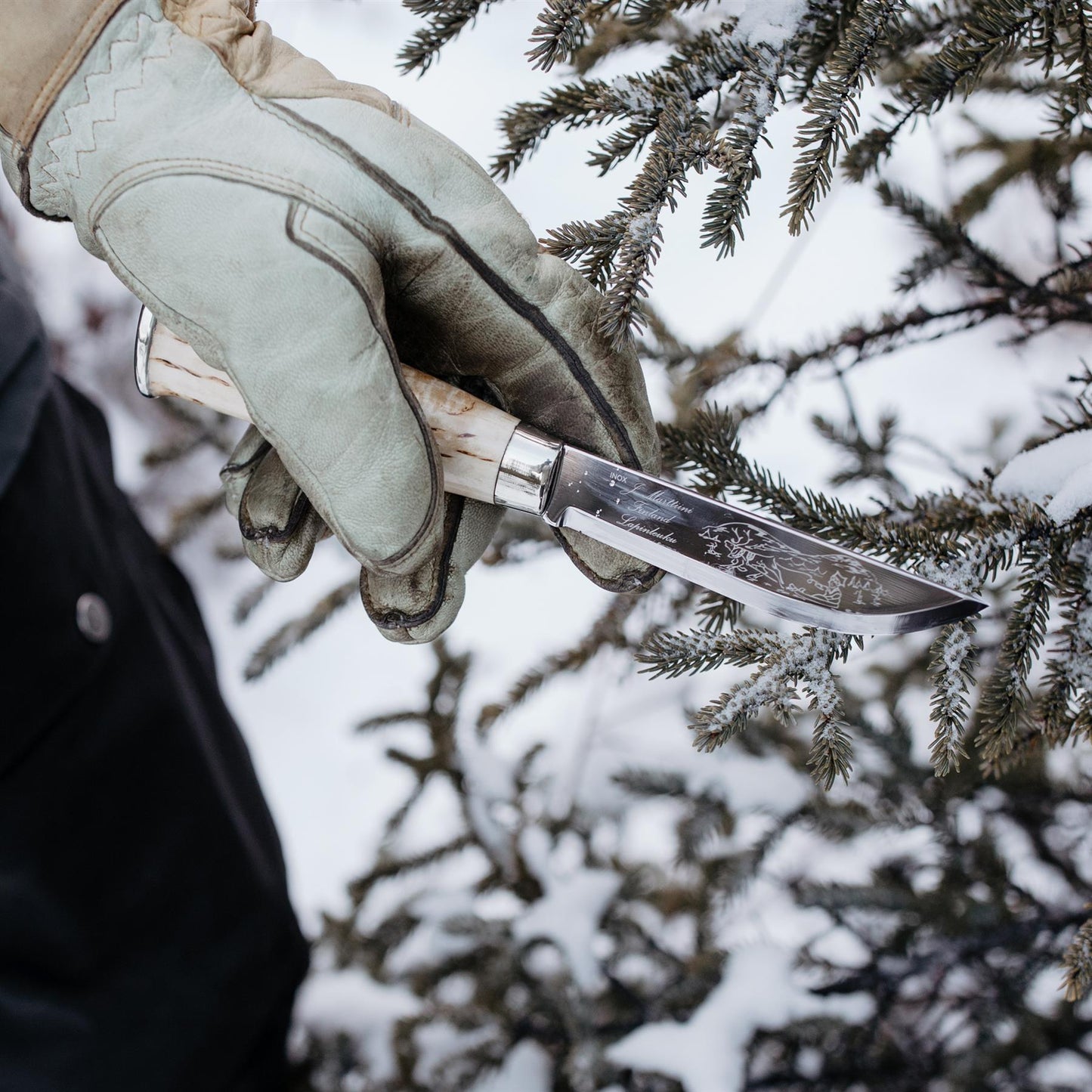 Marttiini Lapp 230 fiksuotas peilis 11cm ilgio nerūdijančio plieno ašmenys