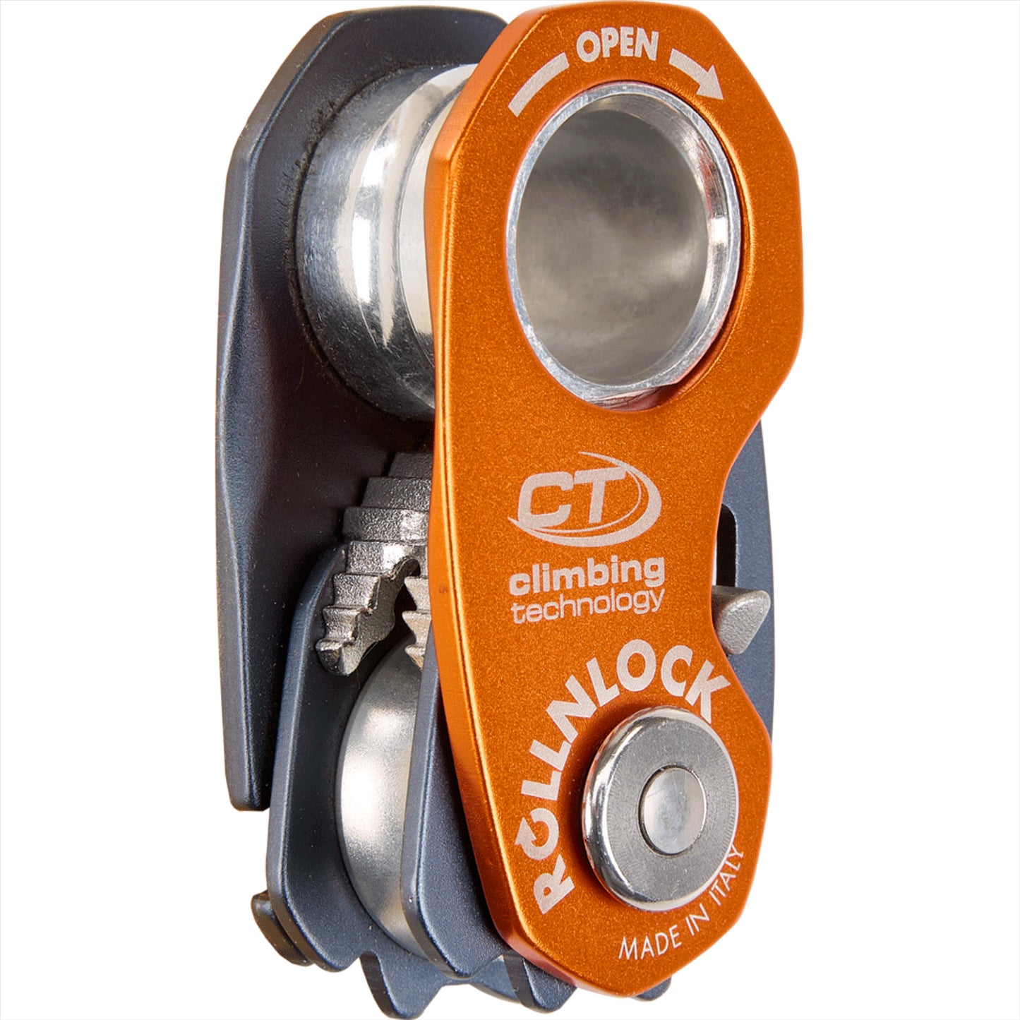 Climbing Technology ROLLNLOCK skriemulinis lipimo įtaisas 3 in 1 su aliuminio korpusu ir automatinio stabdymo funkcija.