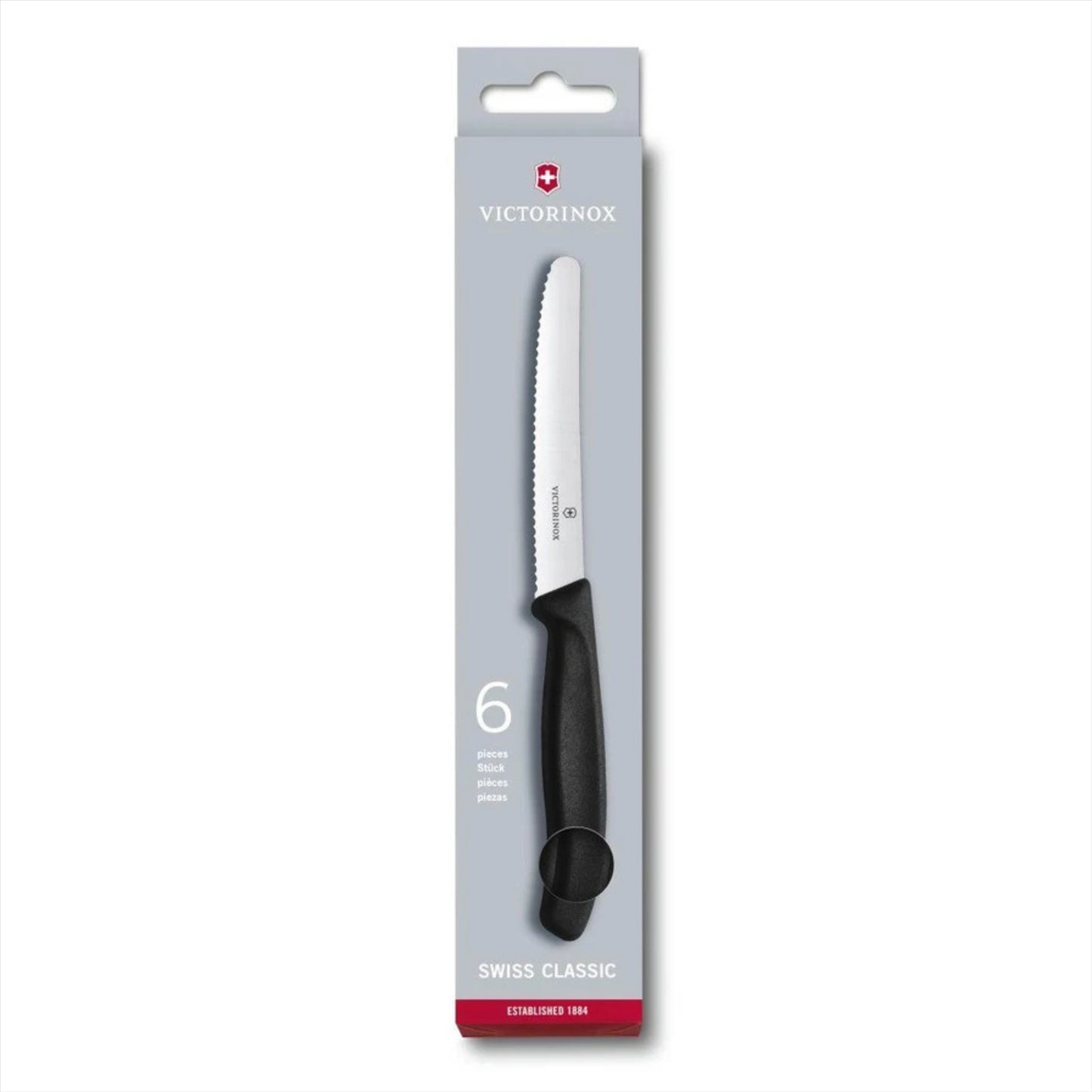 Victorinox Swiss Clasic virtuvės 11cm fiksuotų peilių rinkinys