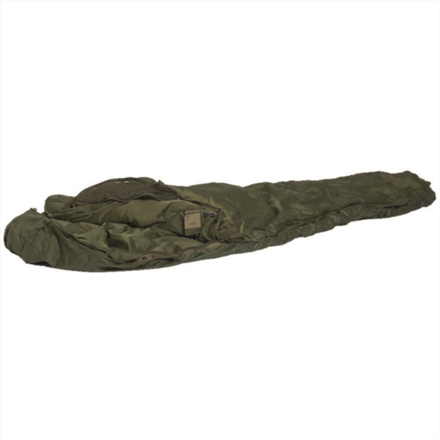 MIL-TEC Tactical 3 miegmaišis su Thermolite® užpildu, žalias, ilgas ir patvarus taktinis miegmaišis šaltam orui.