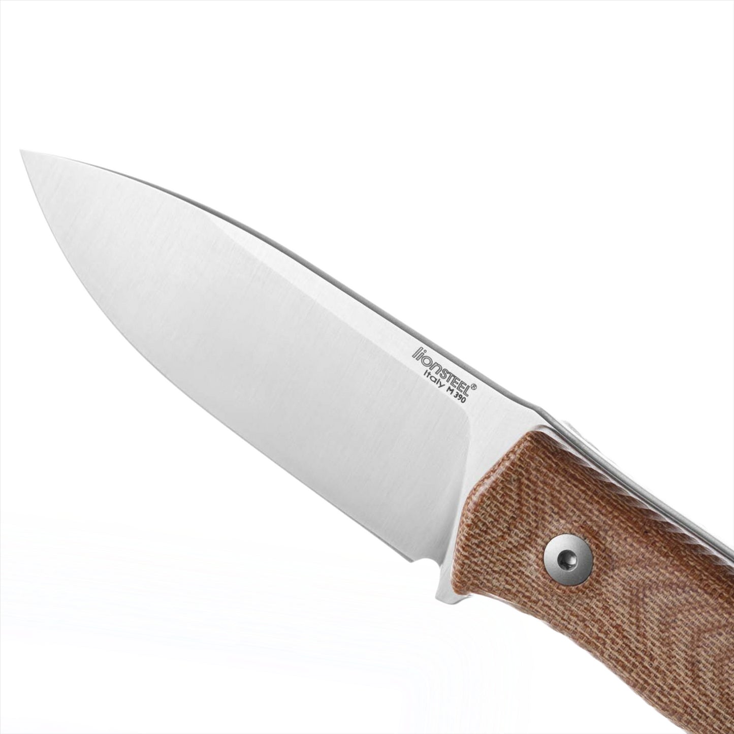 LionSteel M4 CVN fiksuoto ašmens peilis iš M390 plieno