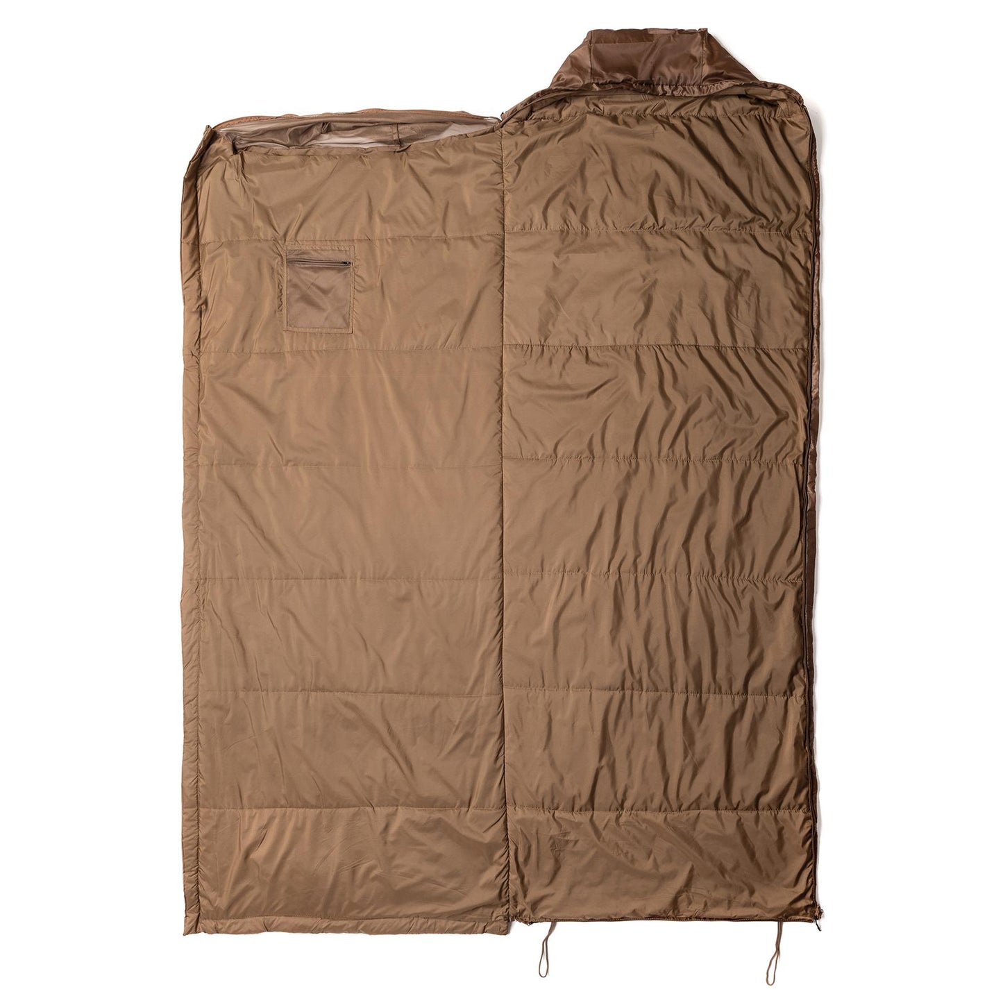 Snugpak miegmaišis 220cm su integruotu tinklų nuo vabzdžių rudos spalvos