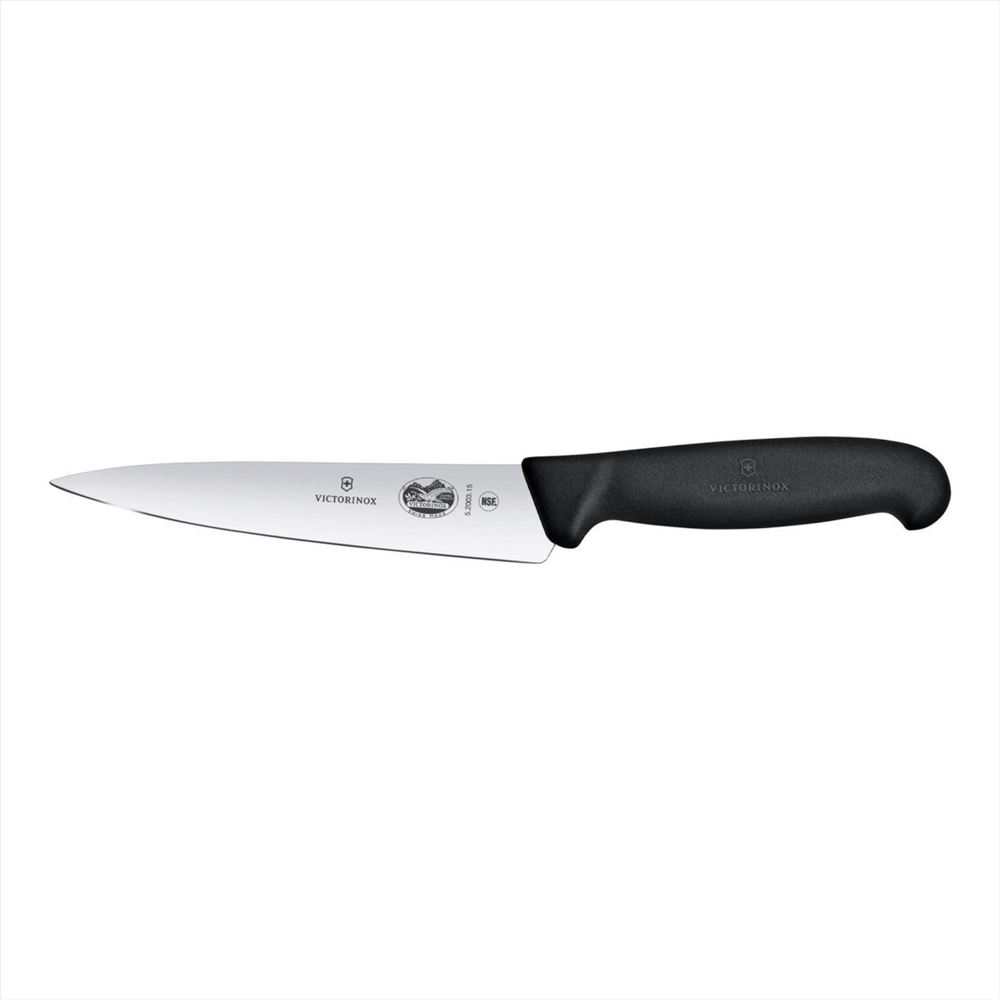 Victorinox virtuvės šefo 15.2cm fiksuotas peilis juoda