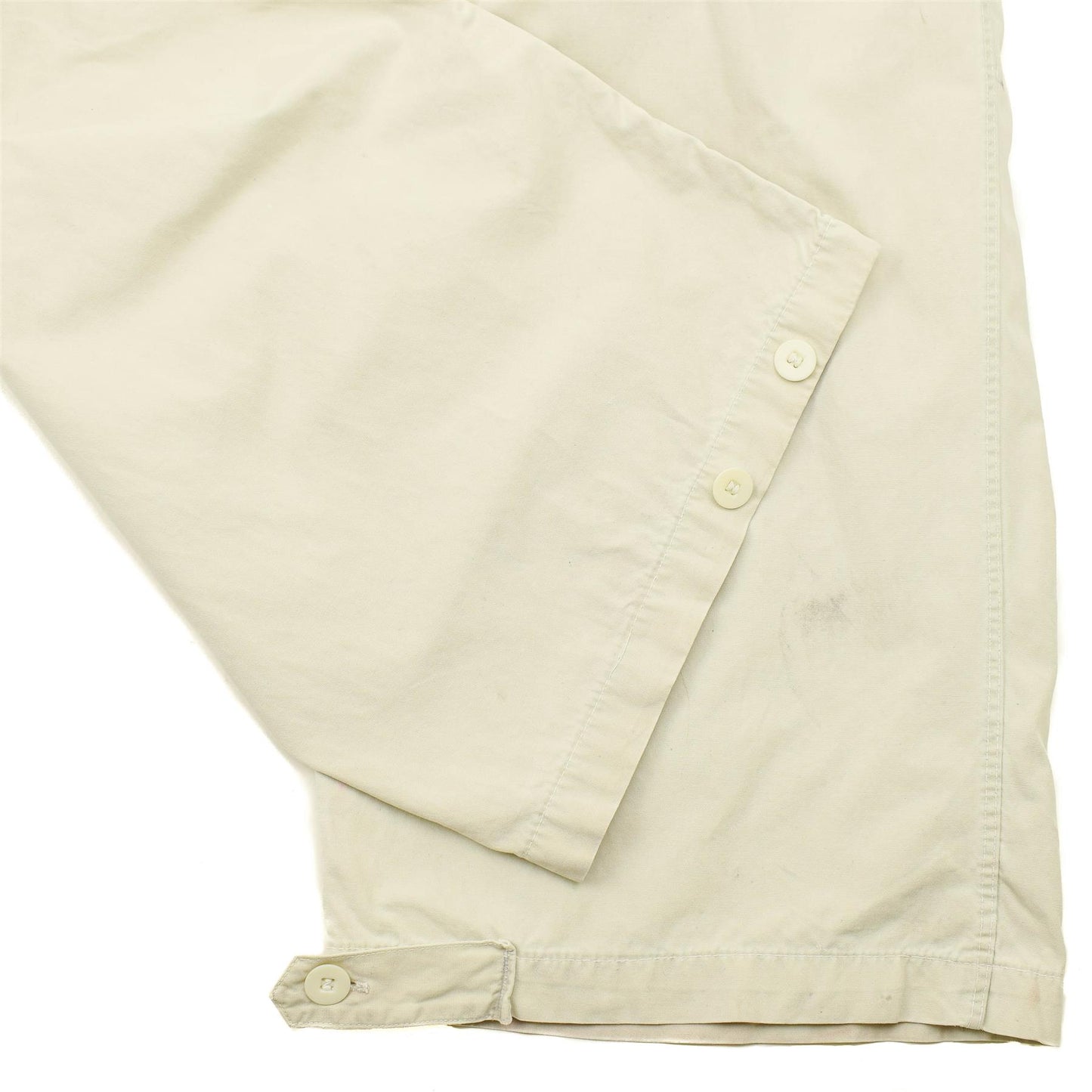 Švedijos kariuomenės žieminės sniego kelnės M62 su autentiniu sniego kamufliažu, plonos, be šilumos izoliacijos.