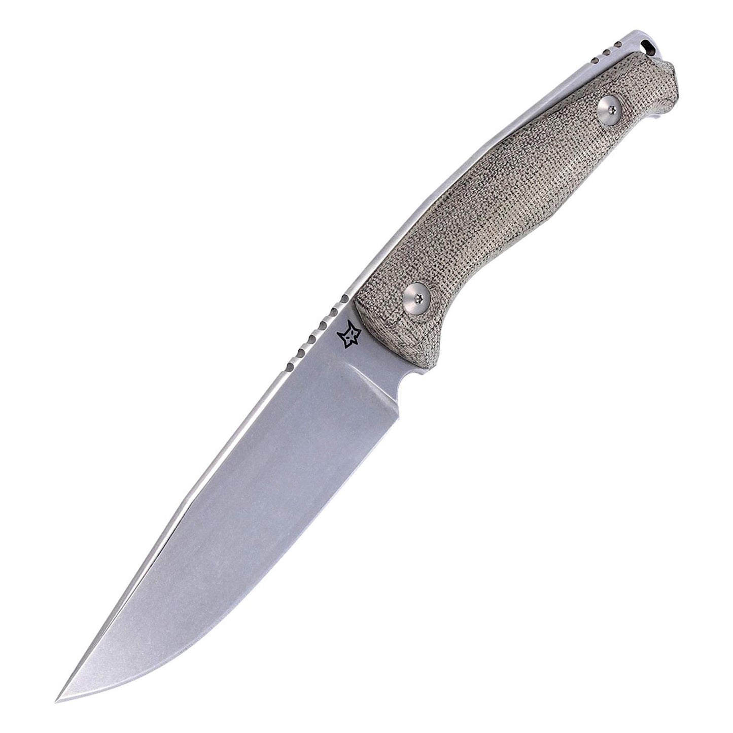 Fox Knives TUR universalus kasdienis peilis fiksuota geležtė N690Co plienas su tekstūruota rankena.
