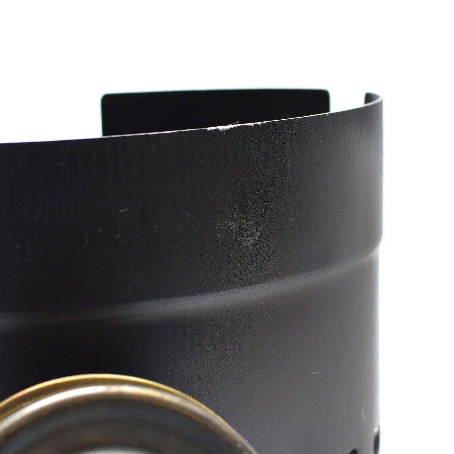 Trangia SEVA Austrijos turistinis indų ir viryklės rinkinys stovyklavimui su tvirtu vėjo apsaugos elementu.