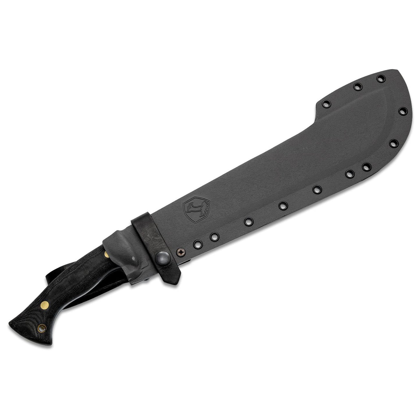 Condor Wastelander klasikine macete juodame Kydex dekle su kniedėmis ir logotipu