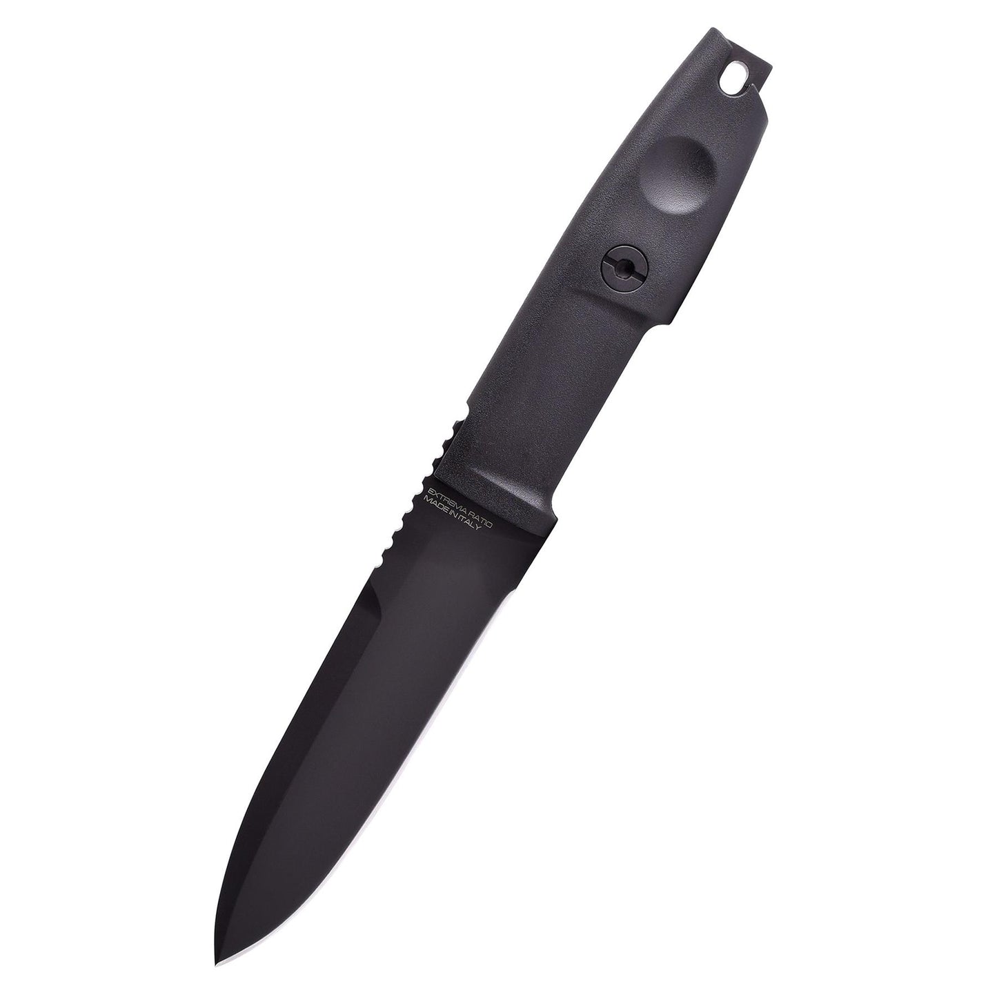 ExtremaRatio SCOUT 2 taktinis kovos peilis su drop point formos ašmenimis ir ergonomiška rankena.