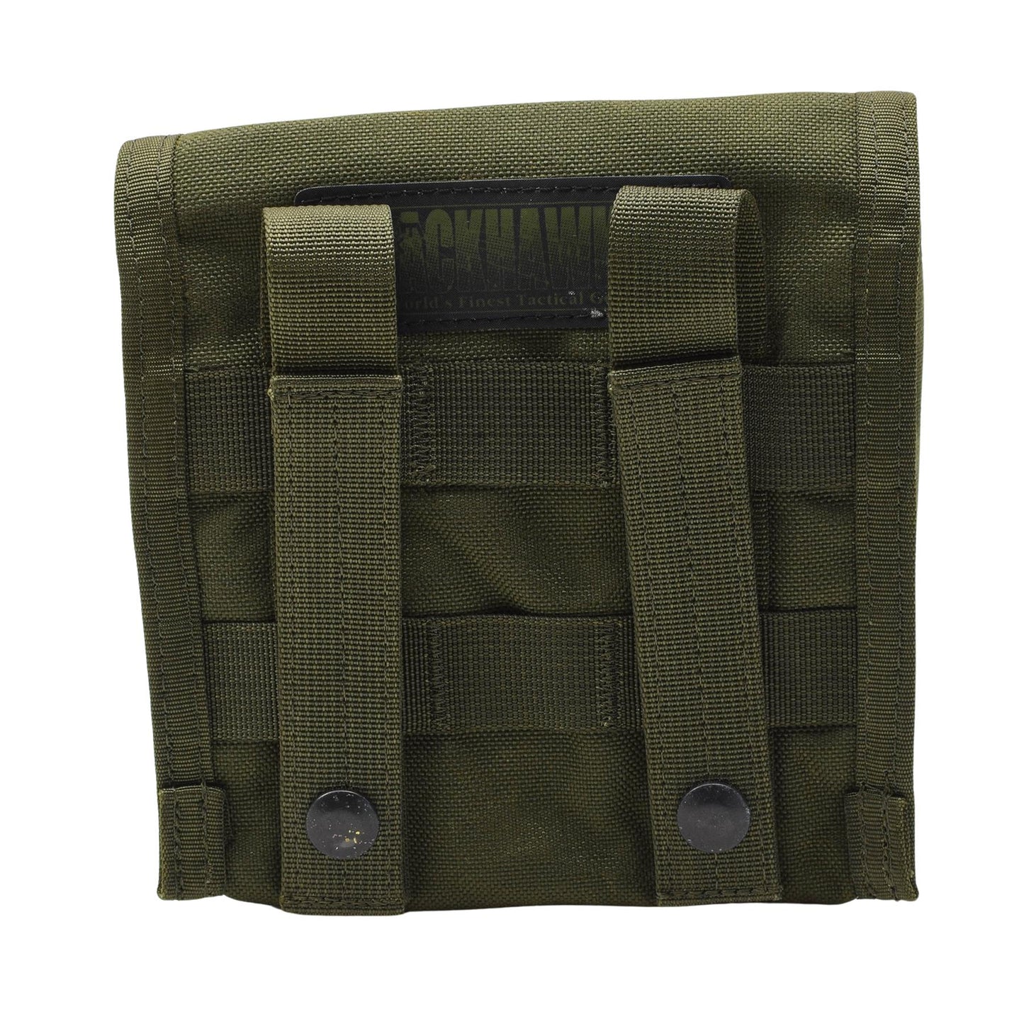 Jungtinės Karalystės universalus 40mm taktinis dėklas MOLLE tipo Alyvuogių spalvos patvarus ir funkcionalus aksesuaras.