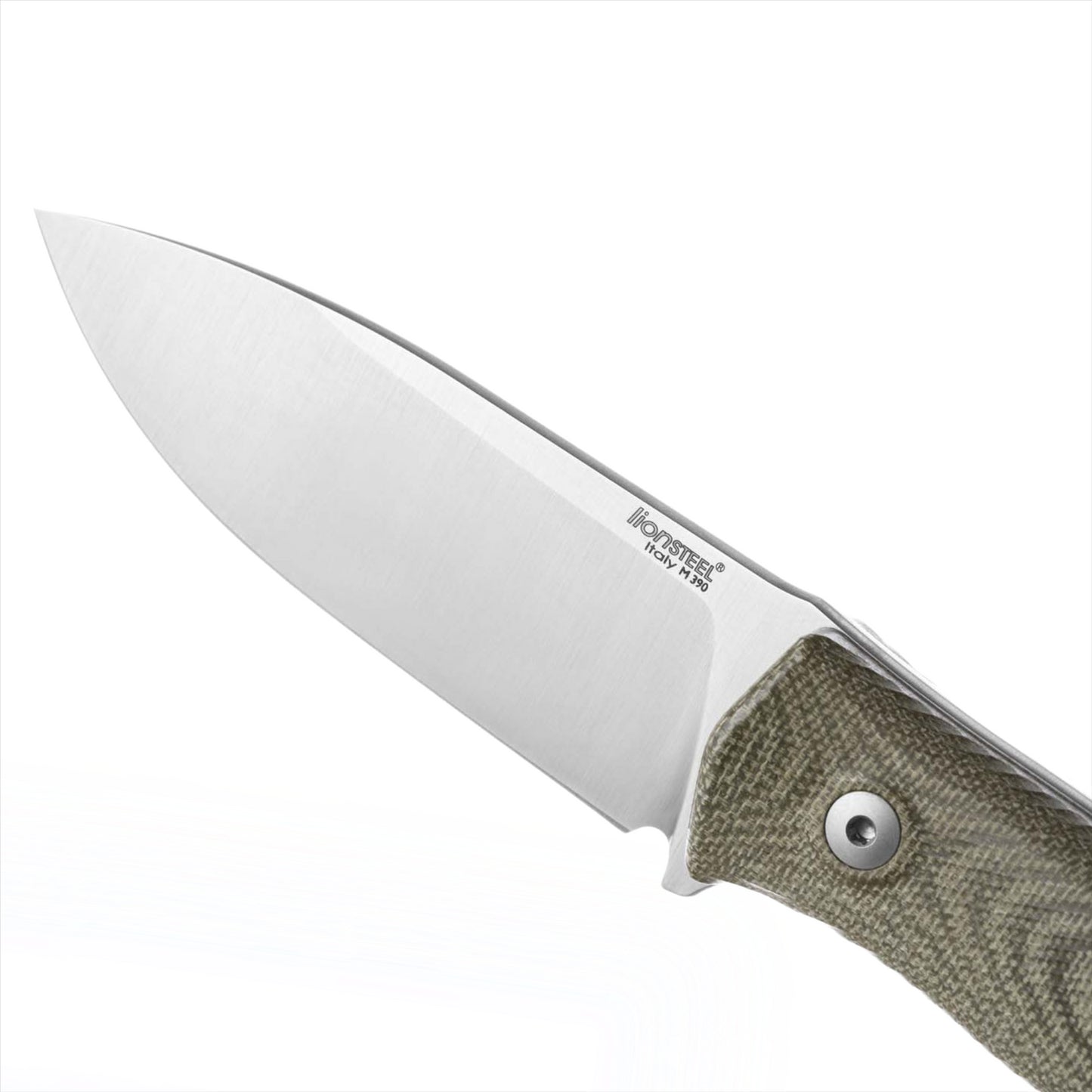 LionSteel M4 CVG fiksuoto ašmens peilis iš M390 plieno