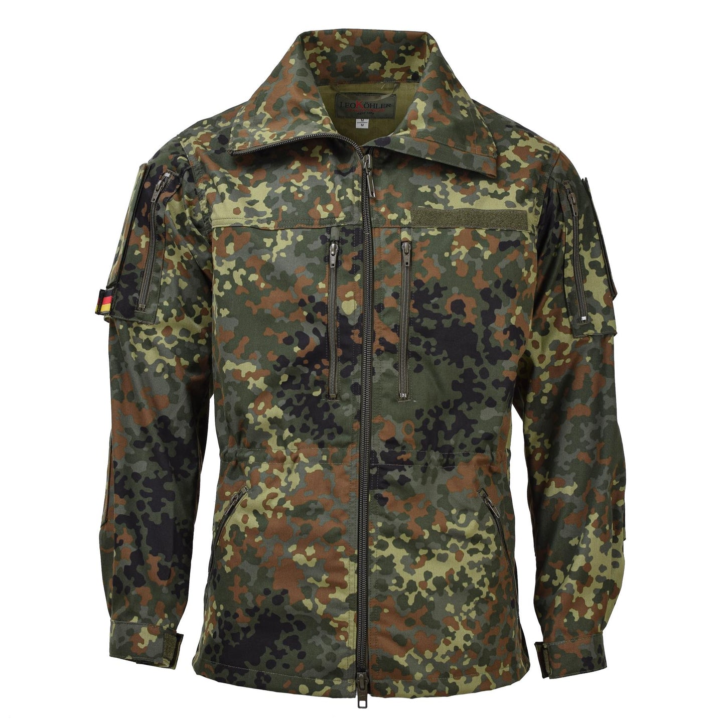 Leo Kohler karinis švarkas su užtrauktuku Flecktarn marginimo
