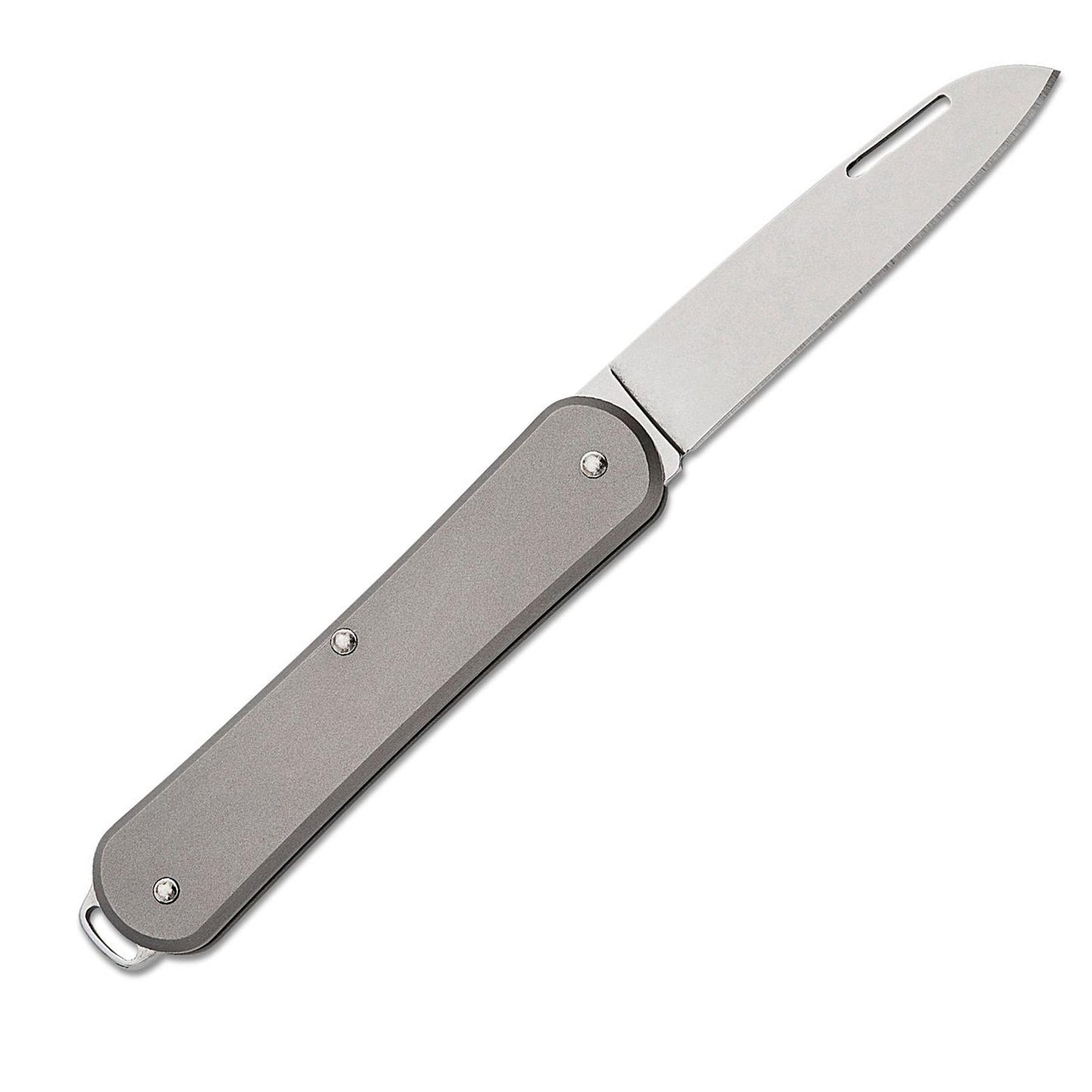 Fox Knives VULPIS kišeninis peilis iš M390 plieno su titano rankena, minimalistinis ir patvarus dizainas.