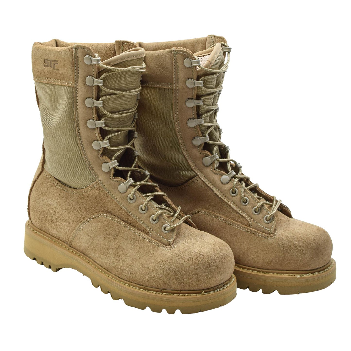 Kanados kariuomenės STC aukšti veltinės odos batai smėlio spalvos