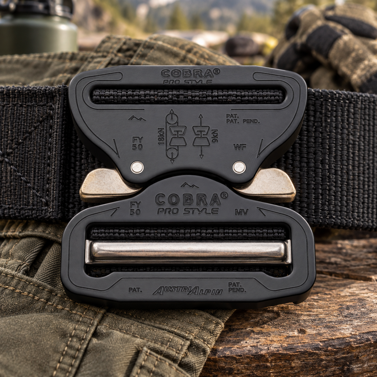 AustriAlpin Cobra Pro Style 50 mm XL Trigger diržo sagtis juoda