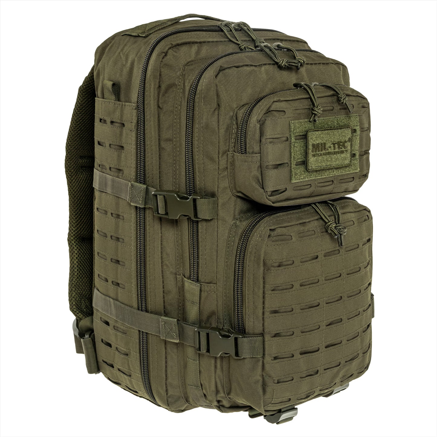 MIL-TEC U.S. ASSAULT taktinė kuprinė su Laser Cut Loop sistema, 36 litrų talpos, patvari ir kompaktiška.
