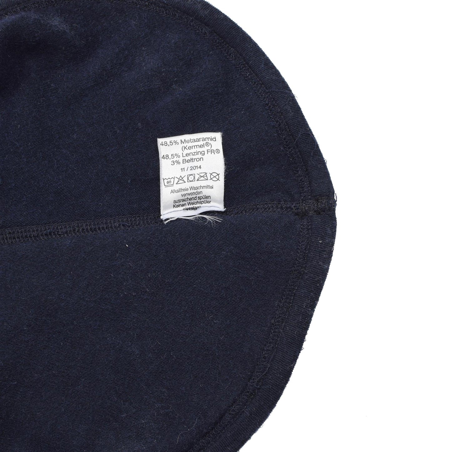 Vokietijos kariuomenės ugniai atspari balaklava tamsiai mėlyna iš aukštos kokybės Aramido mišinio.