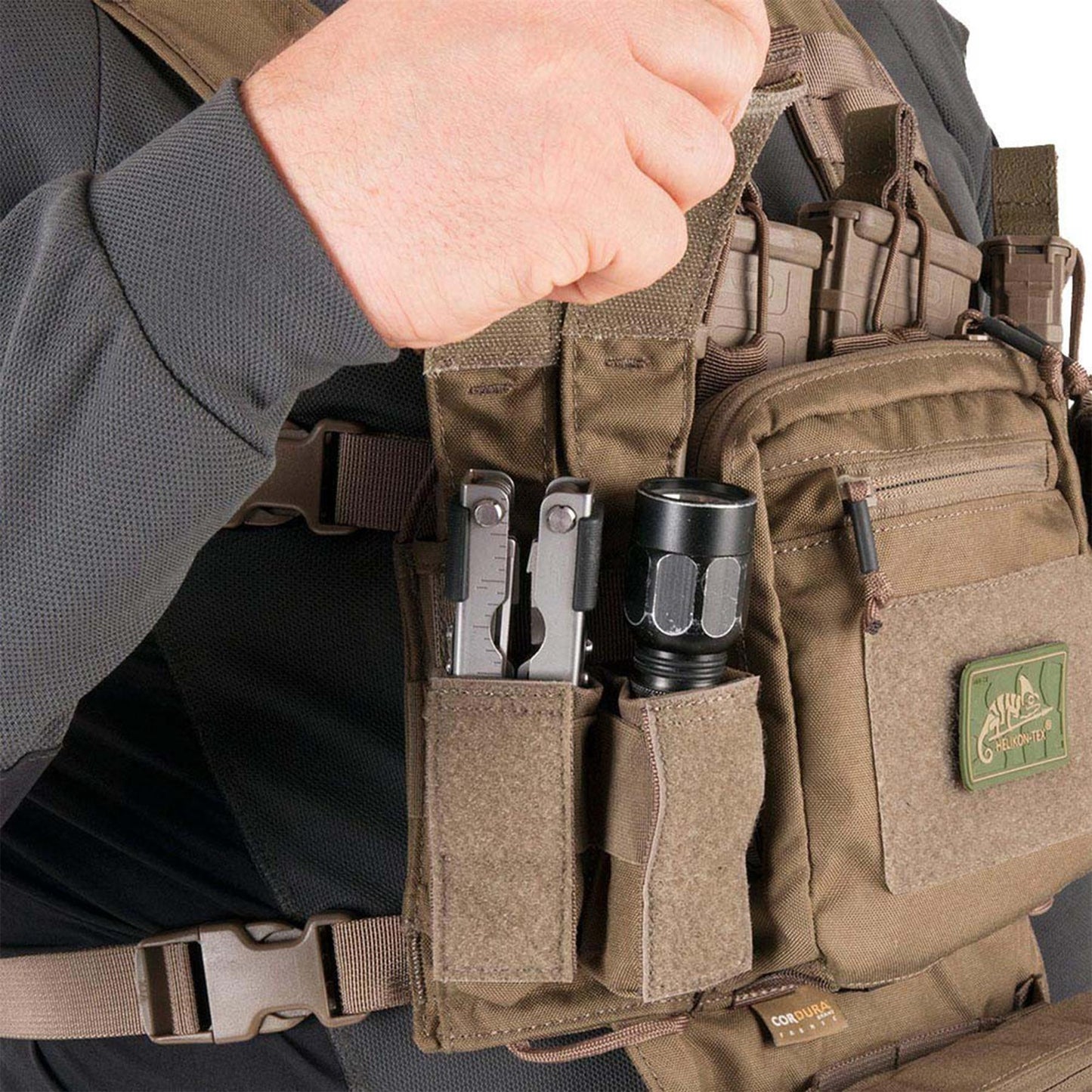 Helikon-Tex Chest Rig treniruočių taktinė liemenė Multicam marginimo