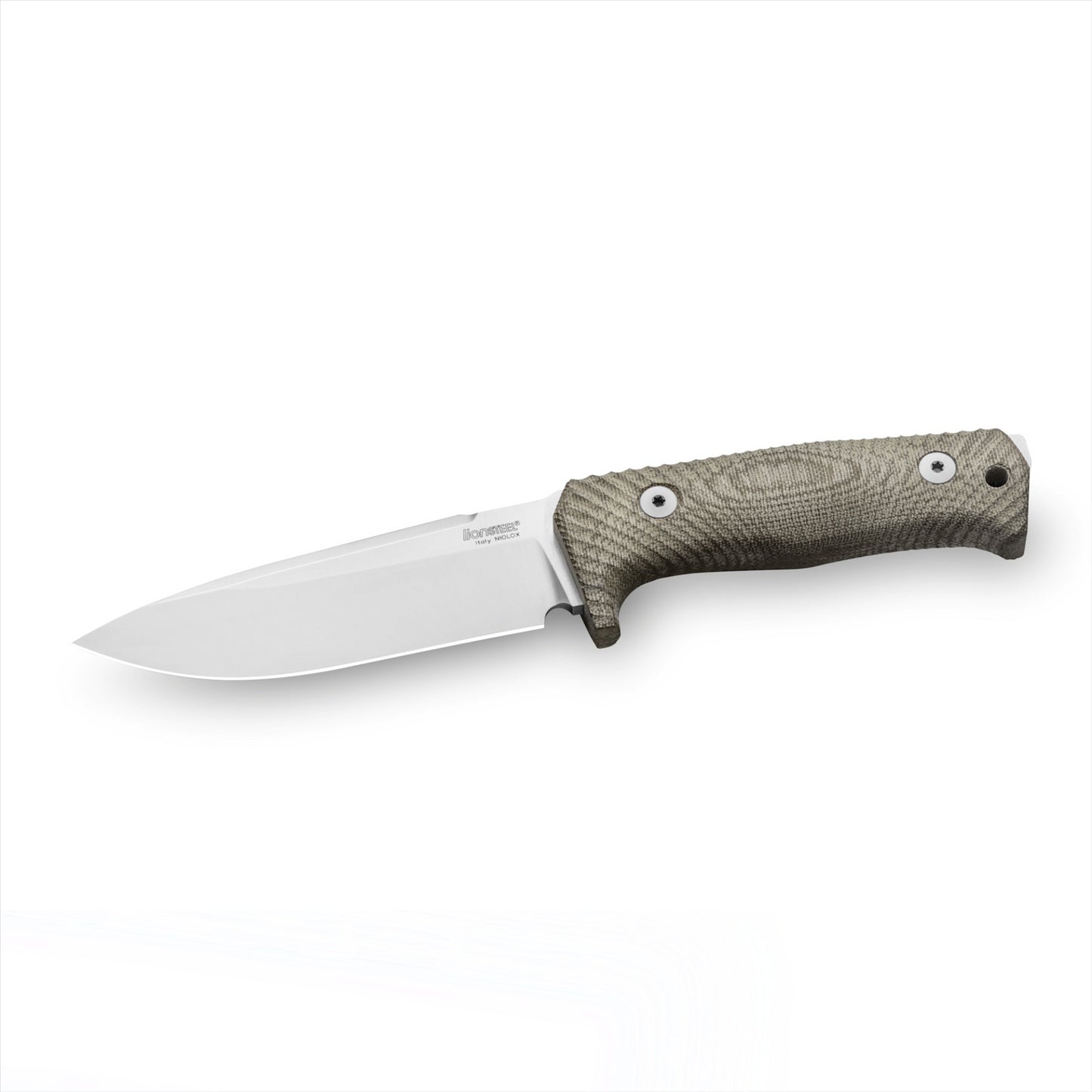 LionSteel T5 CVG fiksuoto ašmens taktinis peilis iš Niolox plieno