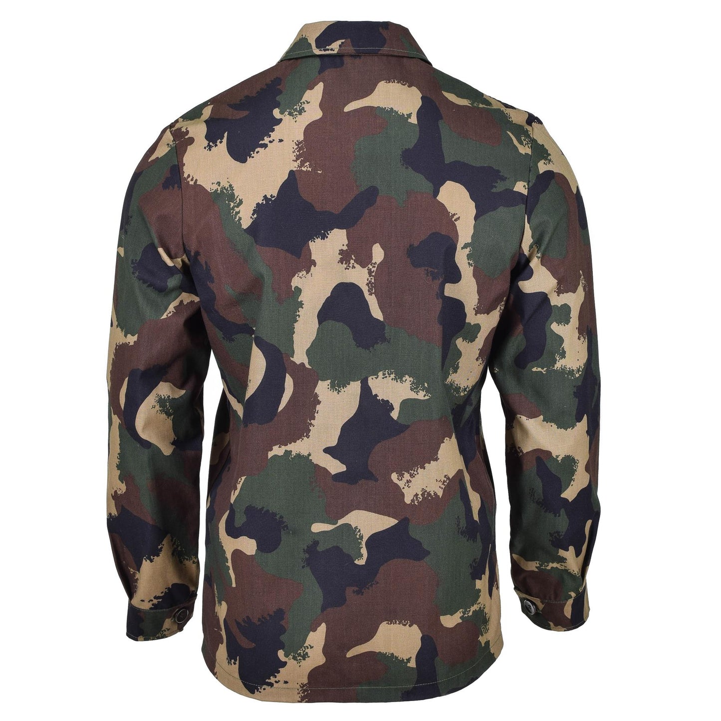 Vengirjos kariuomenės lauko uniformos marškiniai M1990 marginimas, camo raštas, medvilnės audinys, reglamentuojami rankogaliai.